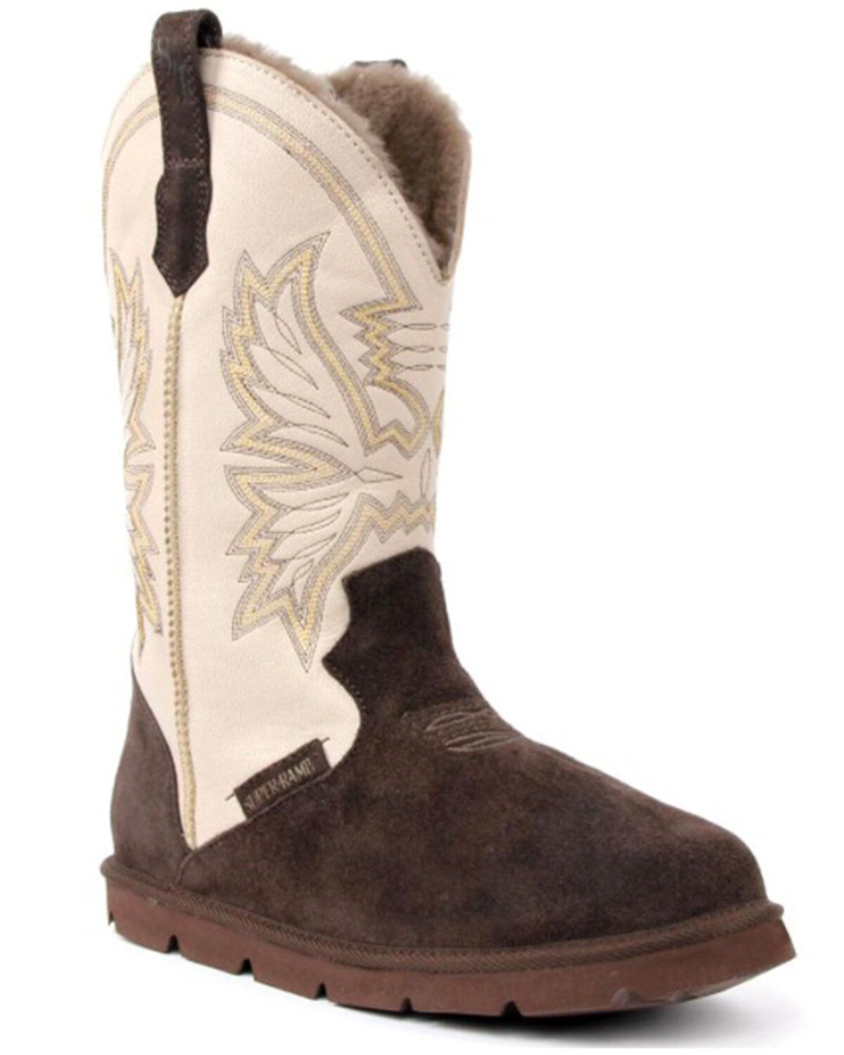 Men's Superlamb All Suede Western Boots - Round Toe