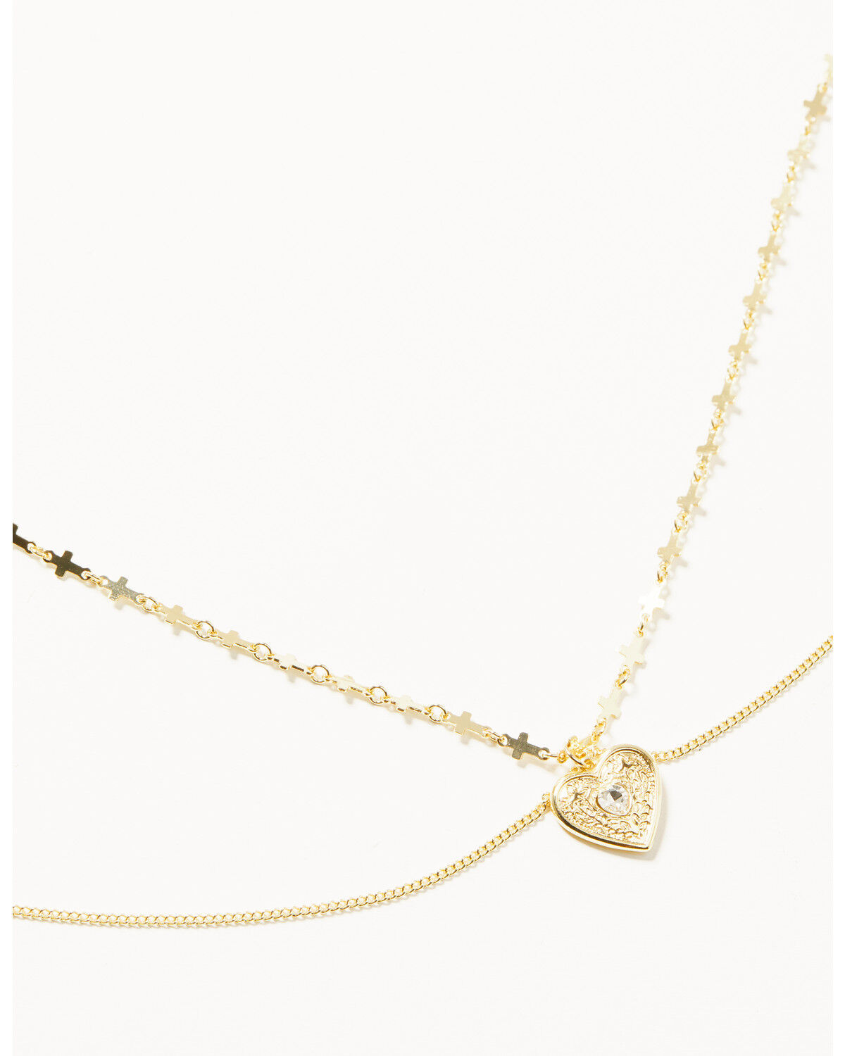 Women's Shyanne Heart Cross Necklace