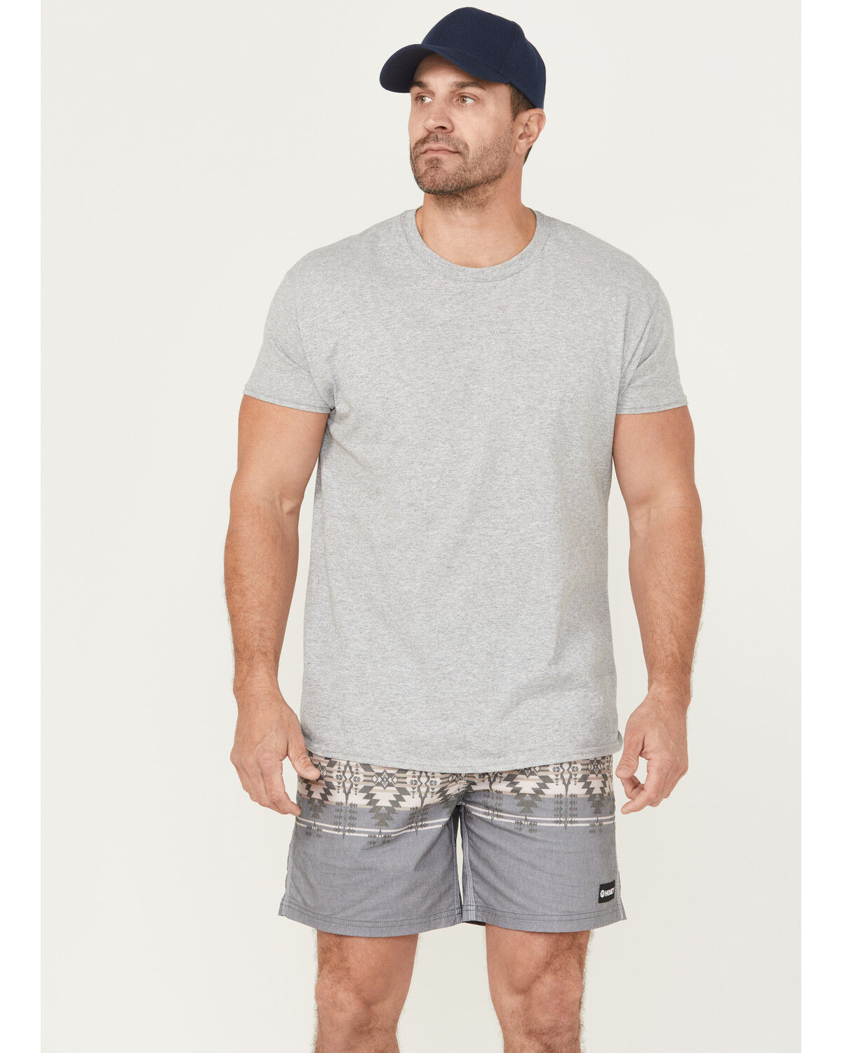 Men's Hooey Big Wake Southwestern Striped Board Shorts