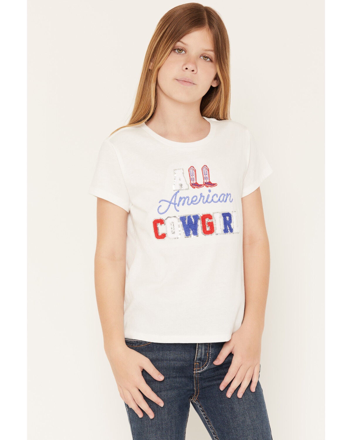 Girls' Buttercup All American Cowgirl Short Sleeve Tee
