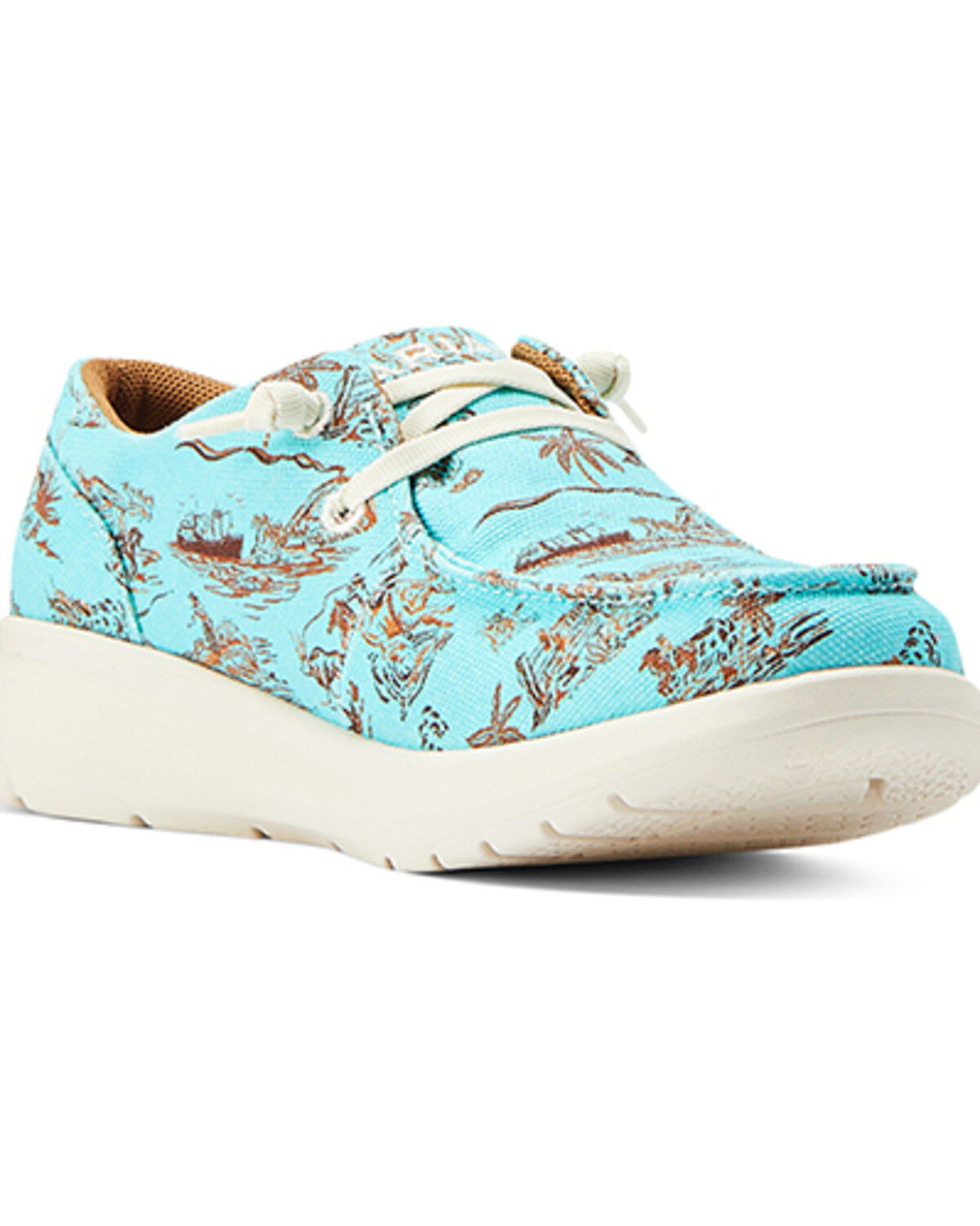 Women's Ariat Hilo Western Aloha Casual Shoes - Moc Toe