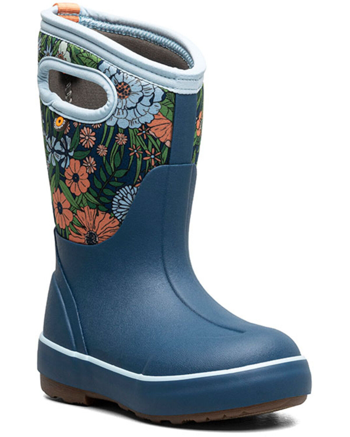 Girls' Bogs Classic II Vintage Floral Rubber Boots - Round Toe