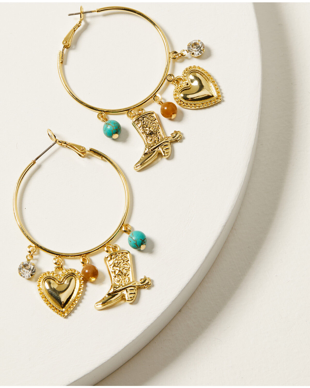 Women's Shyanne Charm Hoop Earrings