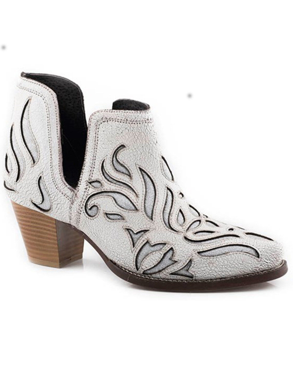 Women's Roper Rowdy Glitz Underlay Western Fashion Booties - Snip Toe