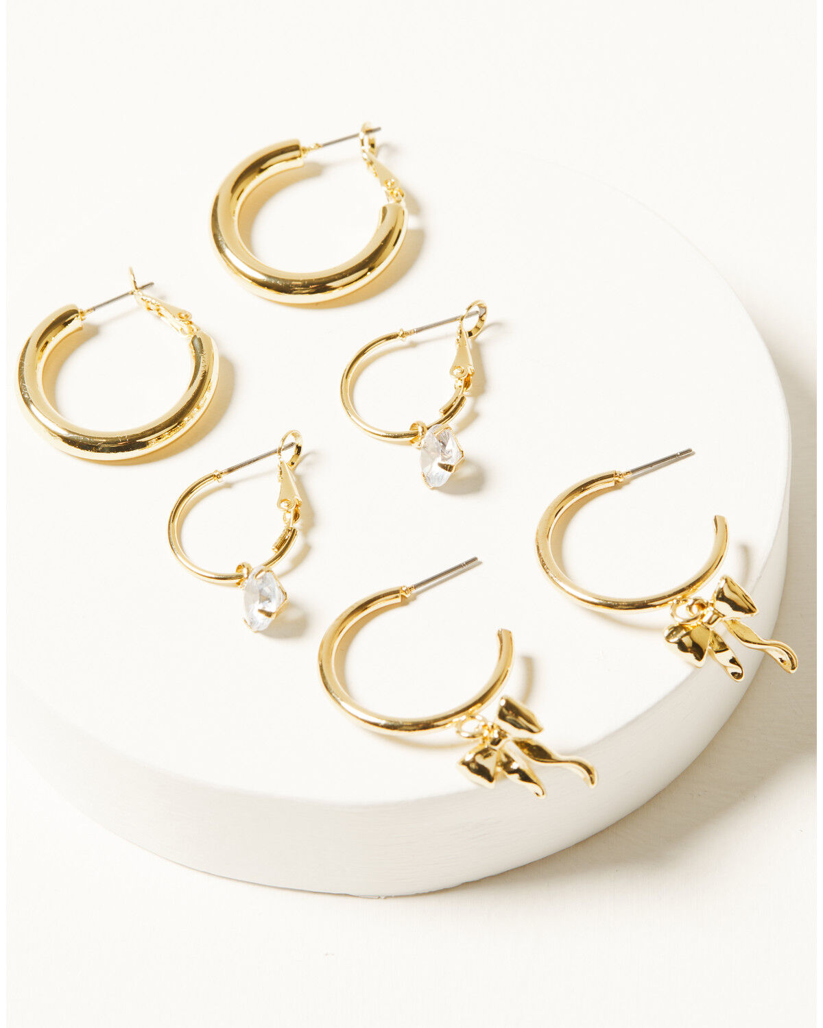 Women's Shyanne Bow Earring Set - 3 Piece