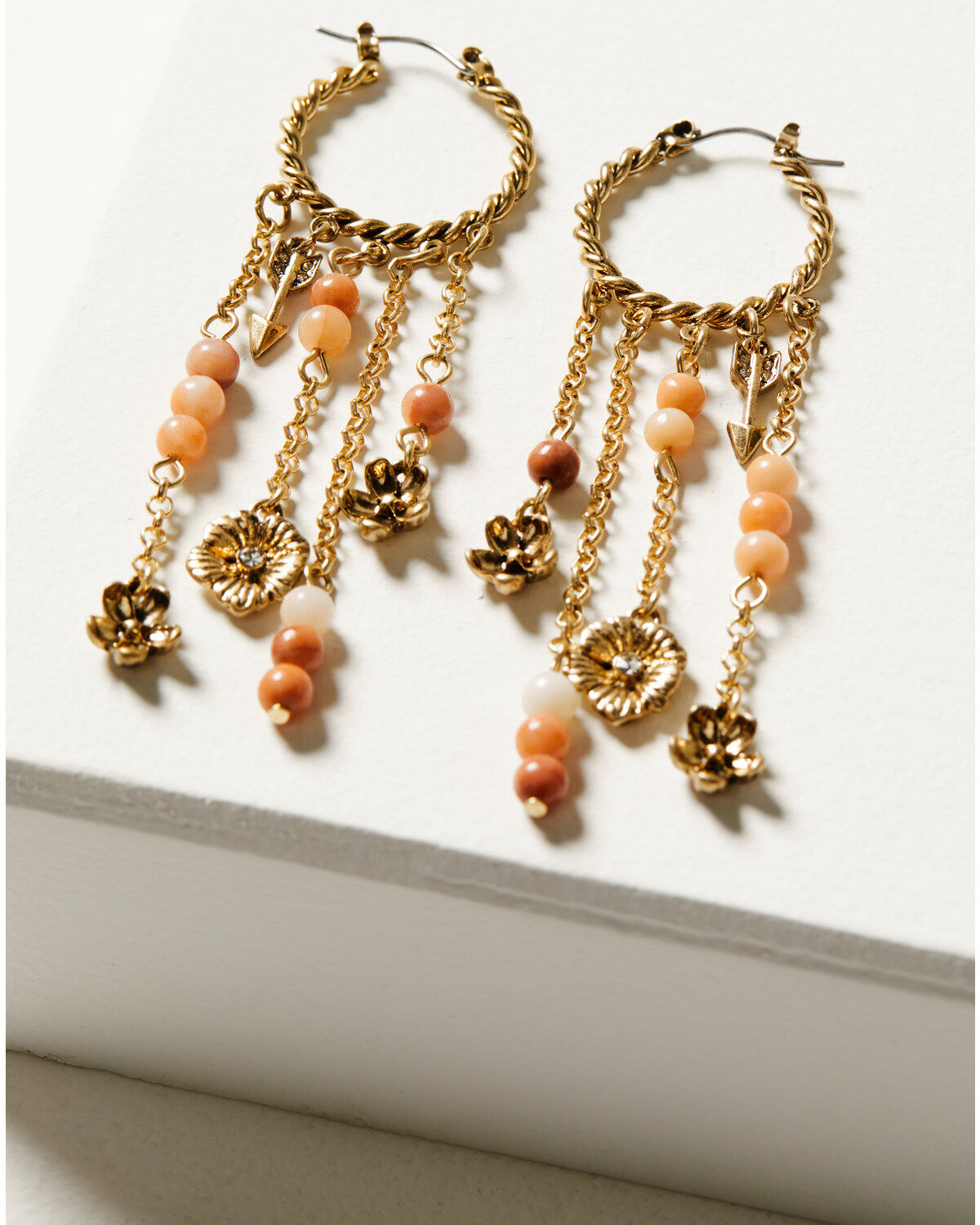 Women's Shyanne Golden Hour Hoop Beaded Earrings