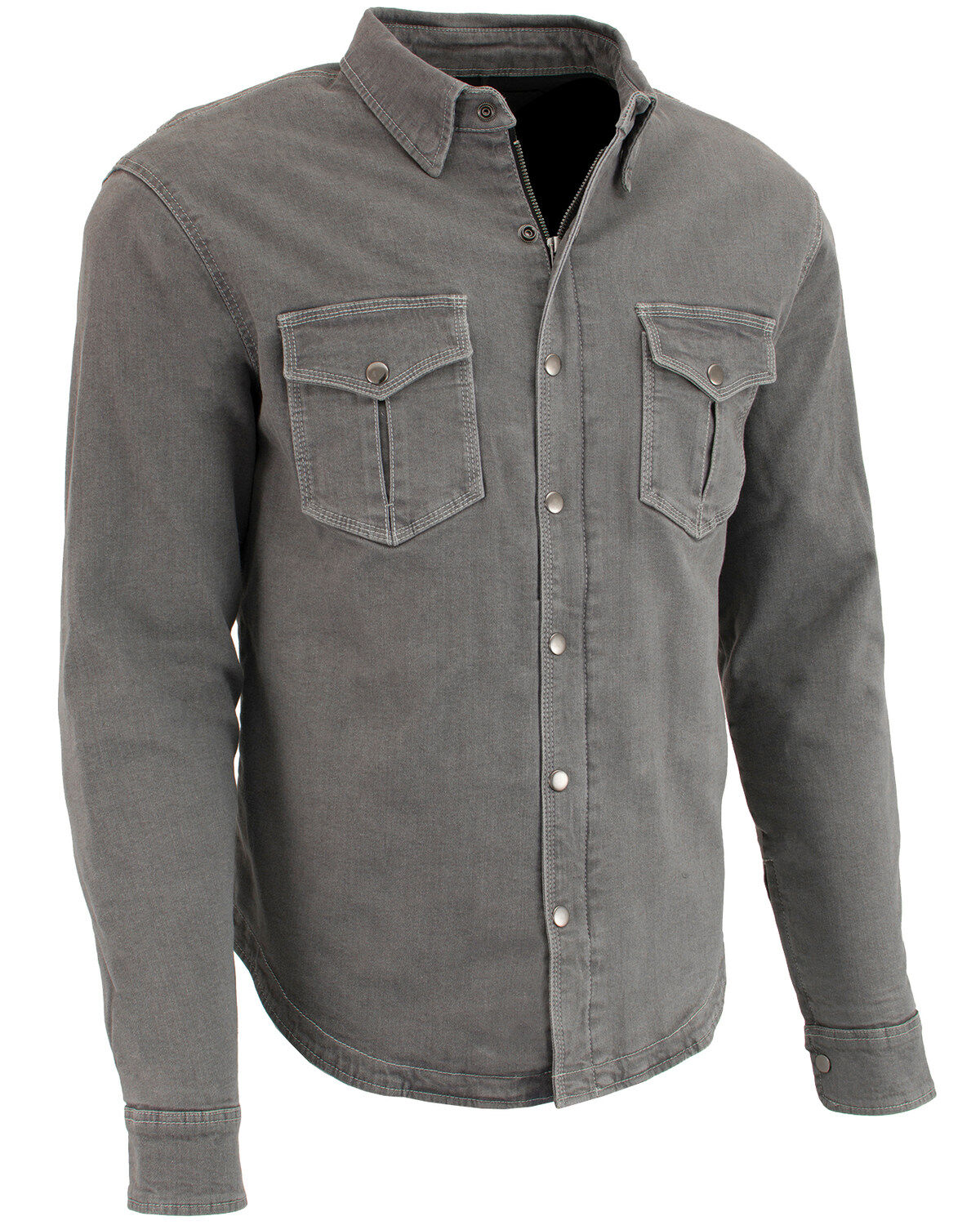 Men's Milwaukee Performance Aramid Reinforced Denim Biker Shirt - Big