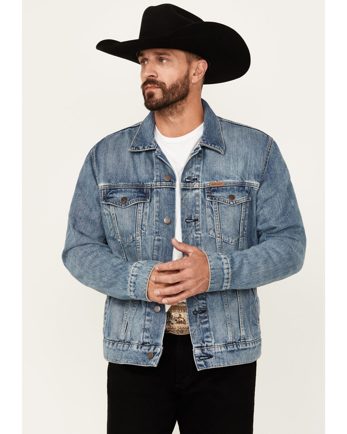 Men's Ariat Roby Denim Trucker Jacket