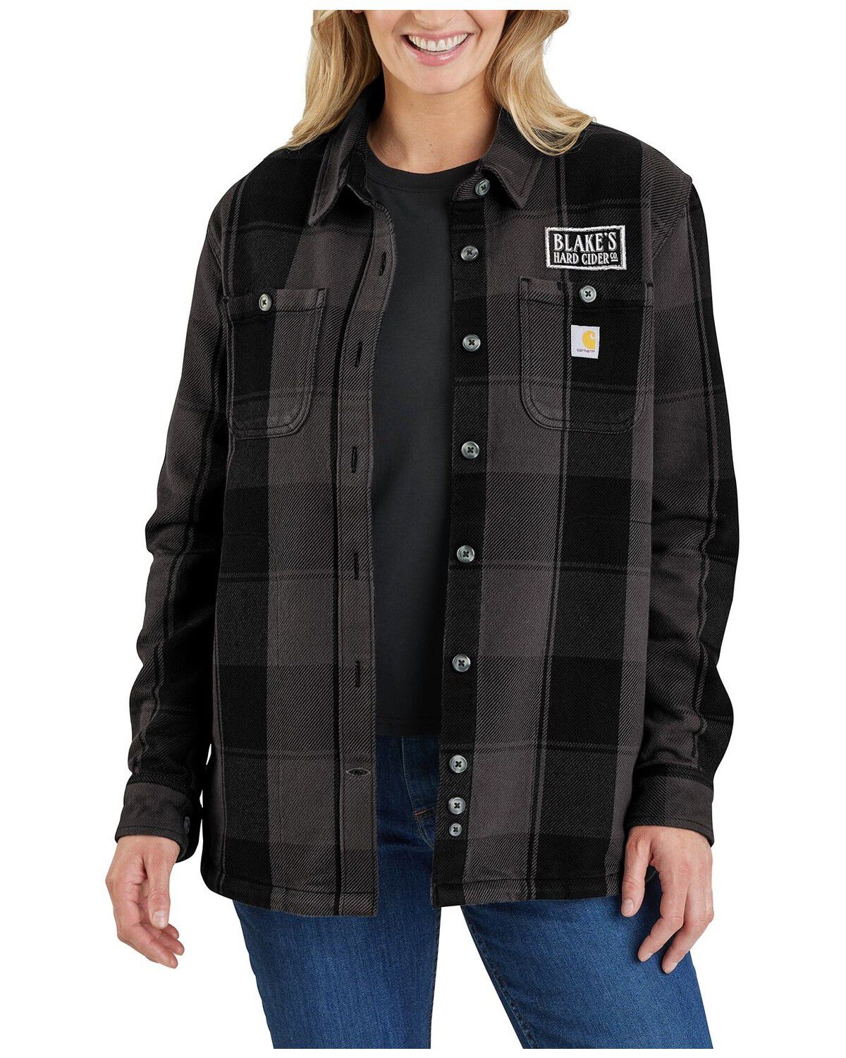 Women's Carhartt Rugged Flex Loose Fit Heavyweight Duck Long Sleeve B
