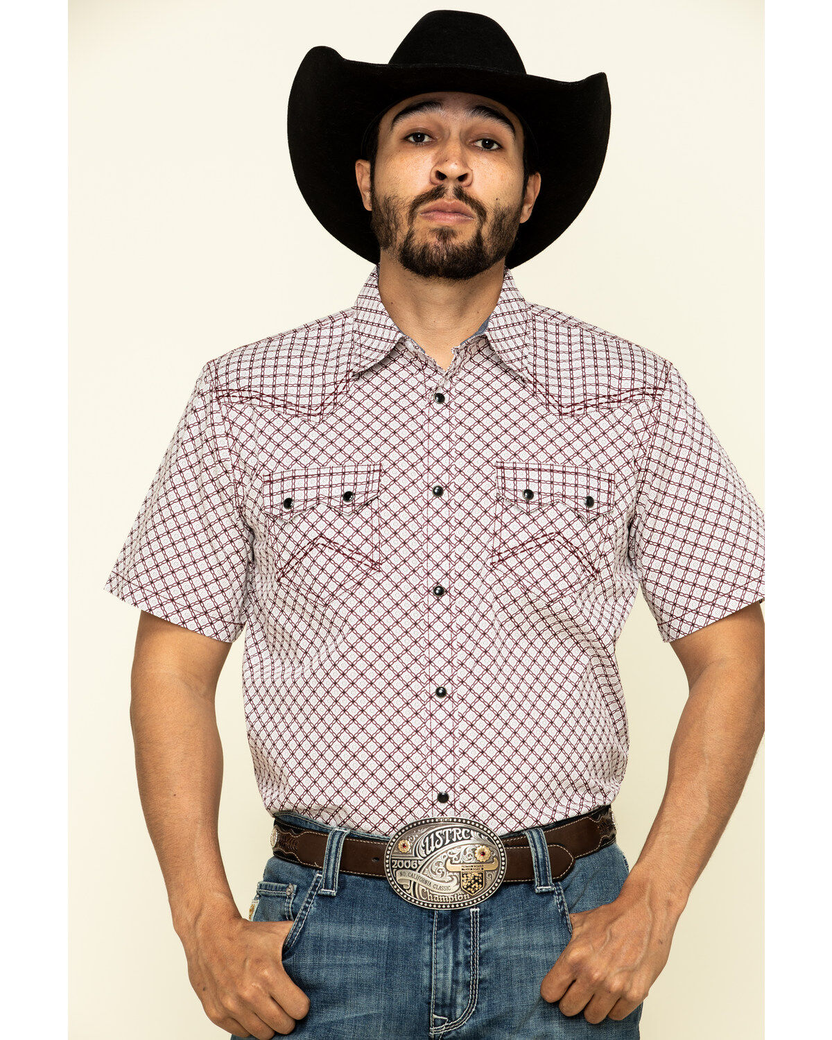 Men's Cody James Kaleidoscope Geo Print Short Sleeve Western Shirt