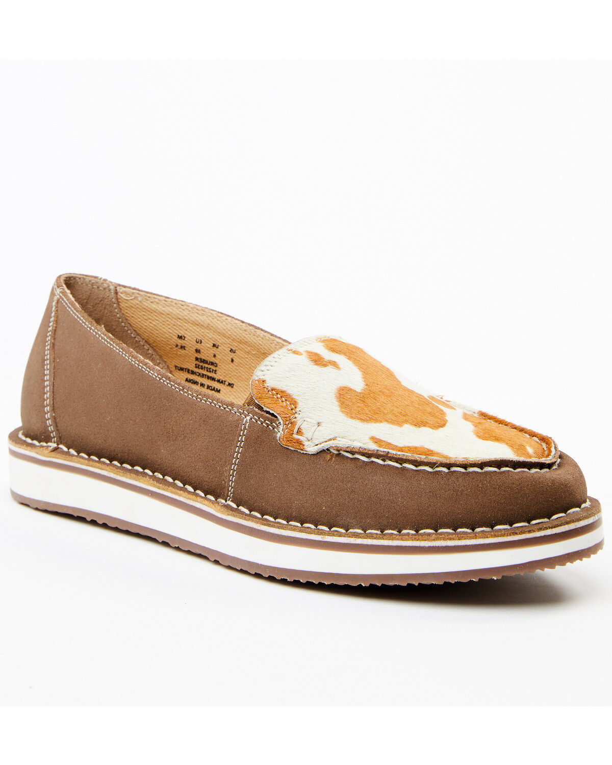 Women's Mya Bag Bronze Cow Hair Slip-On Shoe - Moc Toe