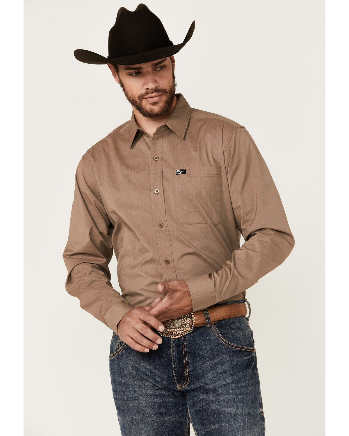 Men's Kimes Ranch Linville Long Sleeve Button-Down Performance Western