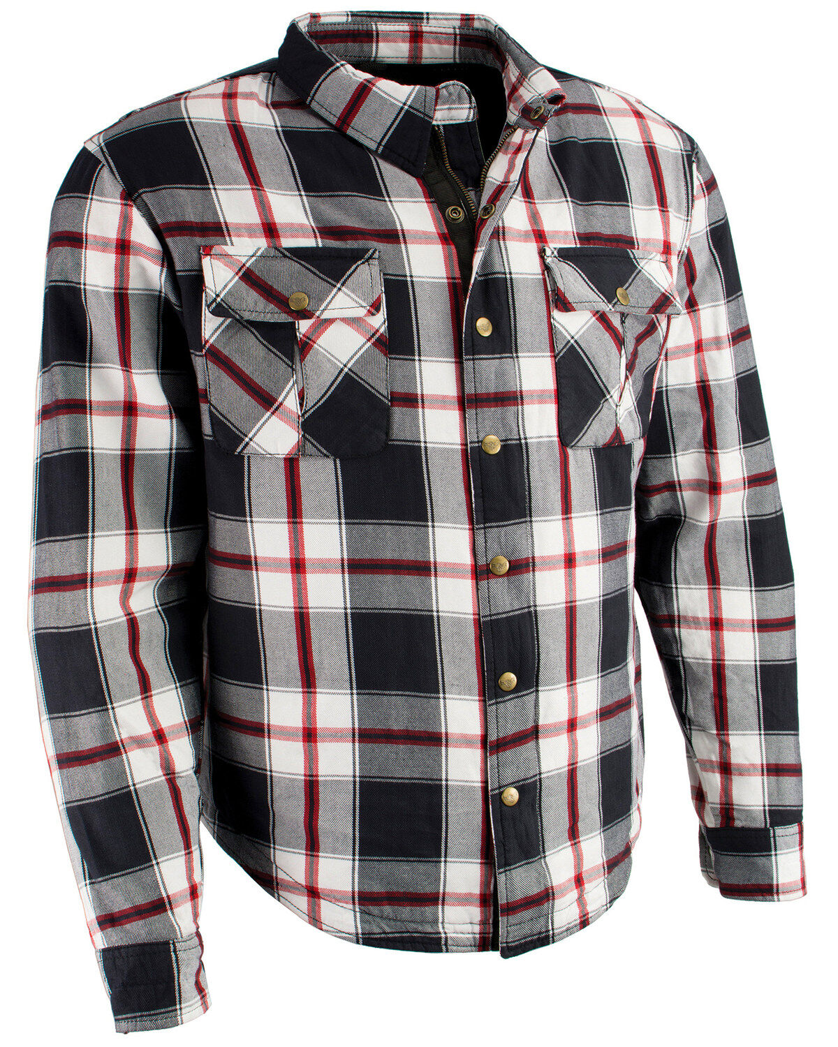 Men's Milwaukee Performance Aramid Reinforced Plaid Flannel Biker Shir
