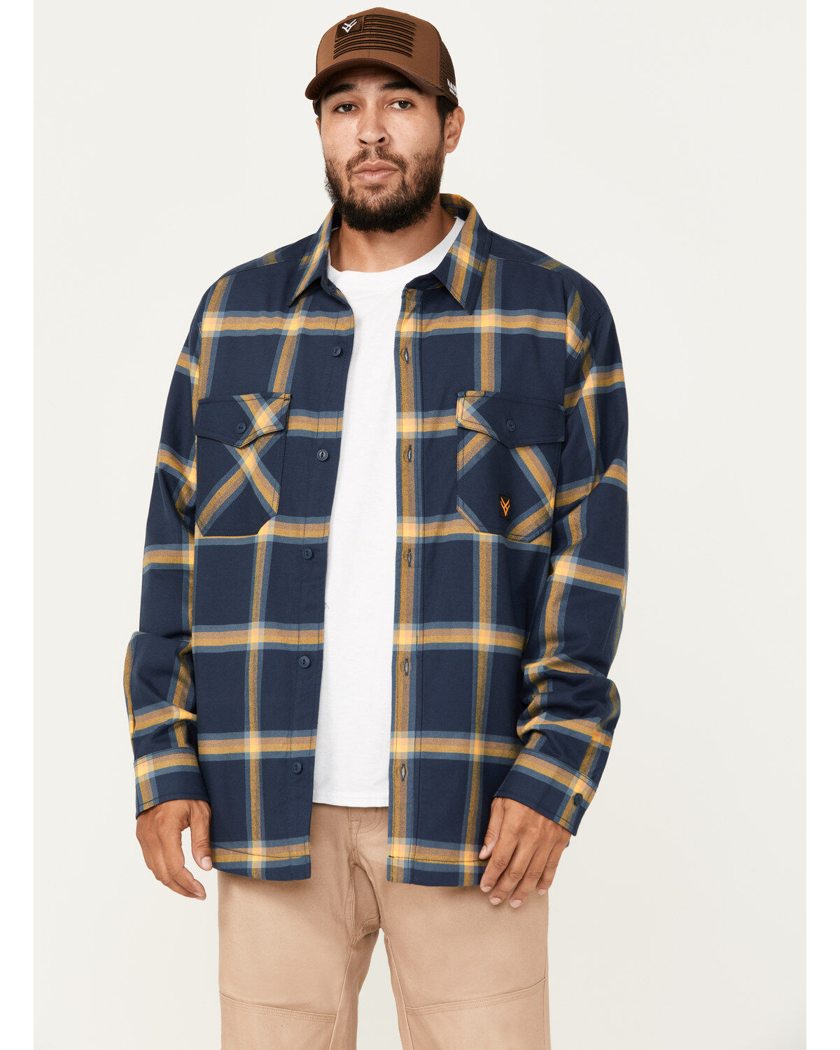 Men's Hawx Thermal Lined Flannel Work Shirt Jacket