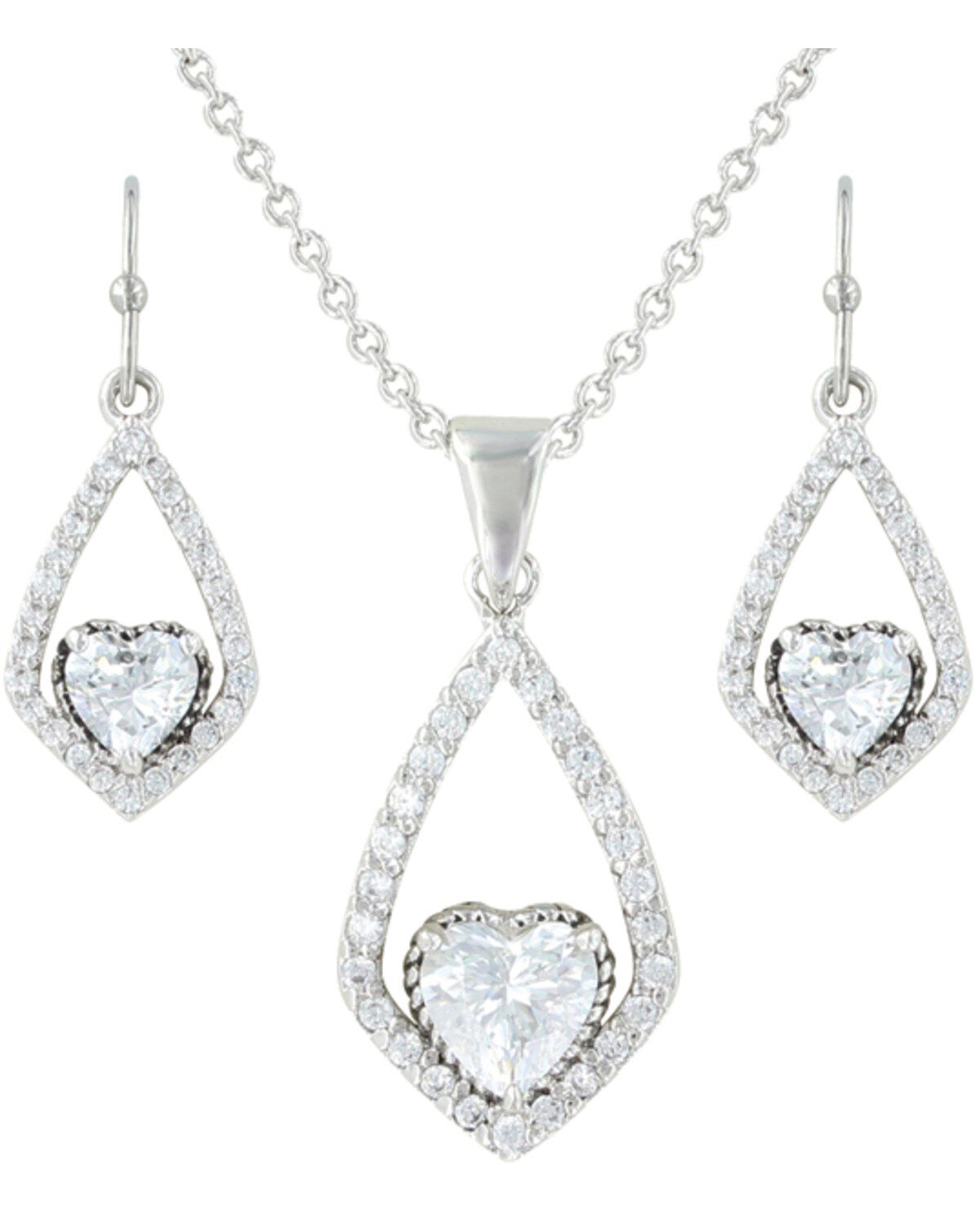 Montana Silversmiths Hearts on a Swing Jewelry Set - 2 Piece