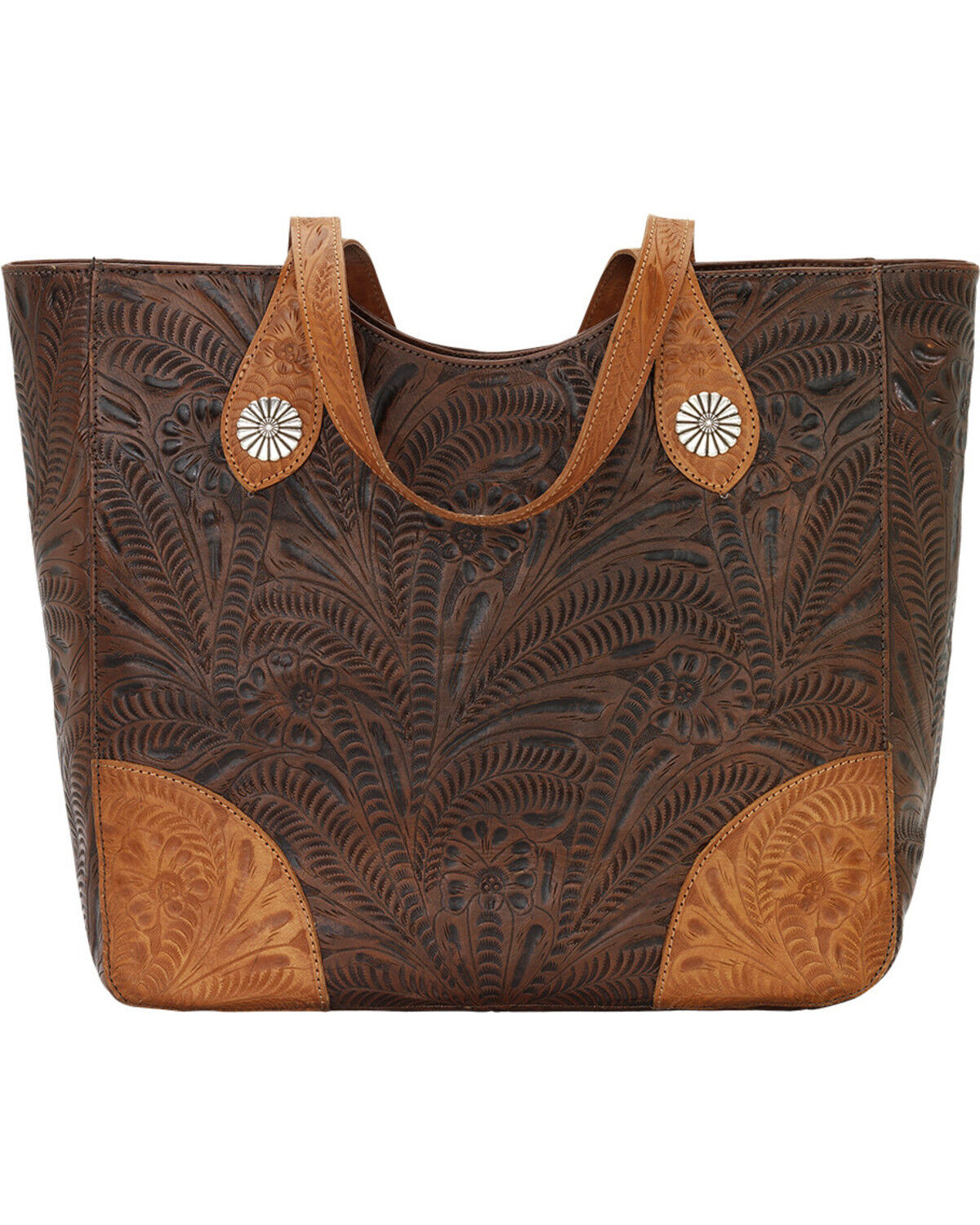 Women's American West Annie's Secret Collection Brown Large Zip Top To