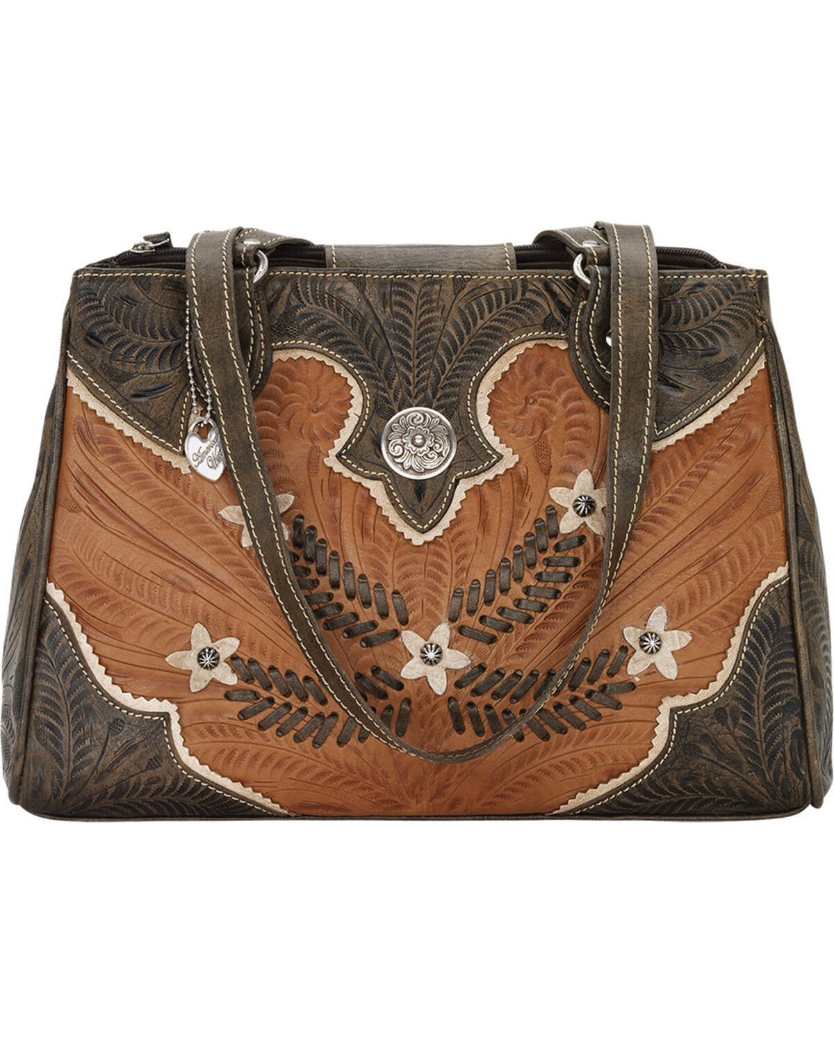 Women's American West Golden Tan Desert Wildflower Tote