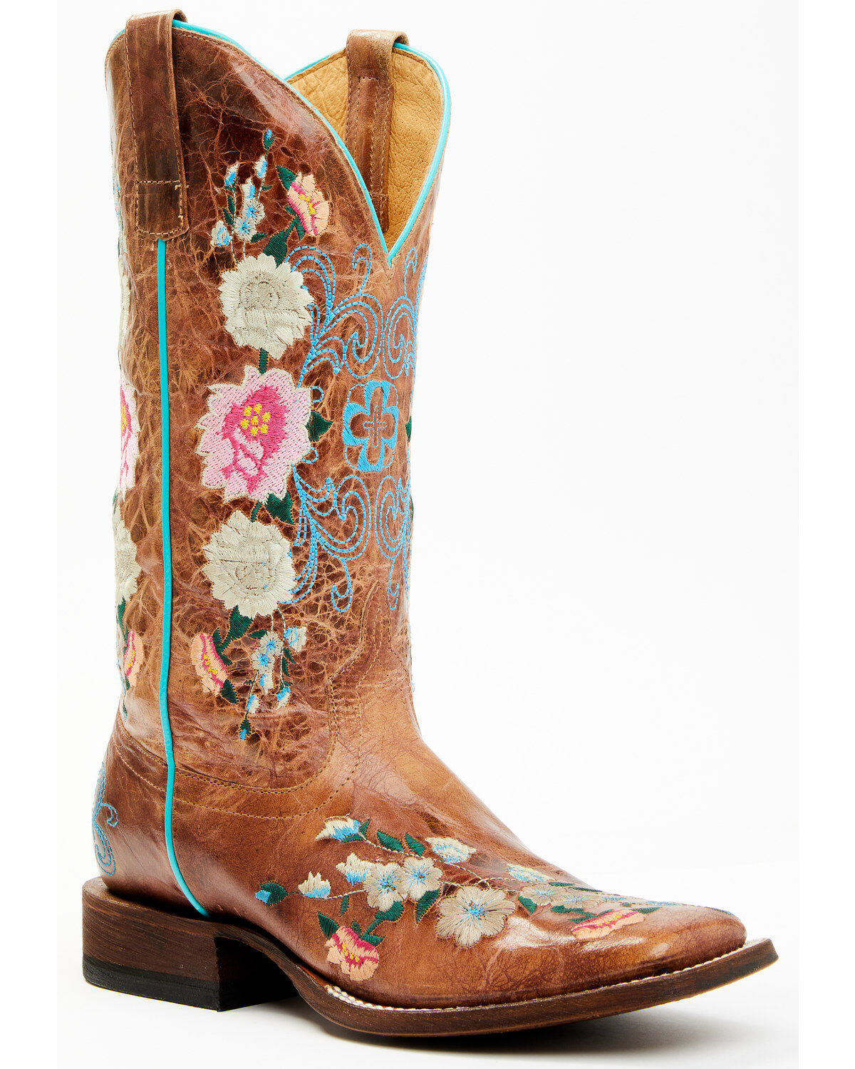 Women's Macie Bean Rose Garden Western Boots - Broad Square Toe