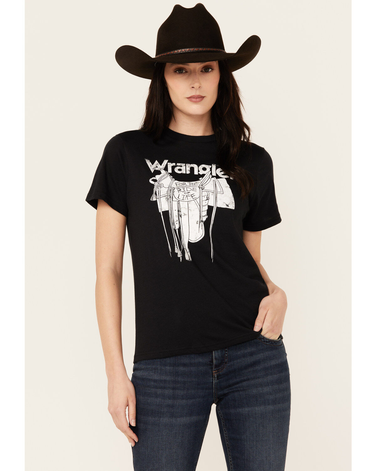 Women's Wrangler Saddle Short Sleeve Graphic Tee