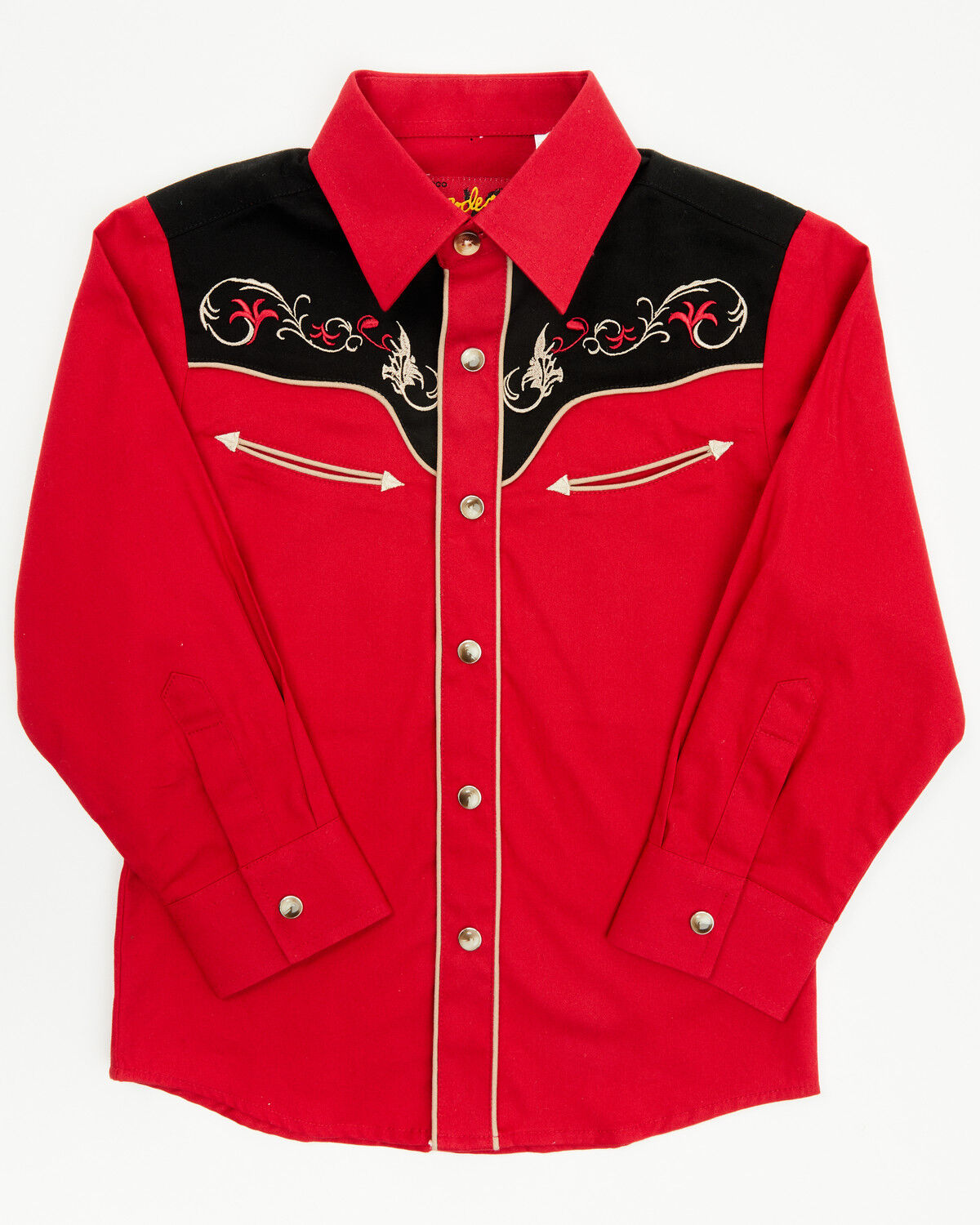 Boys' Avalon Embroidered Long Sleeve Snap Western Shirt