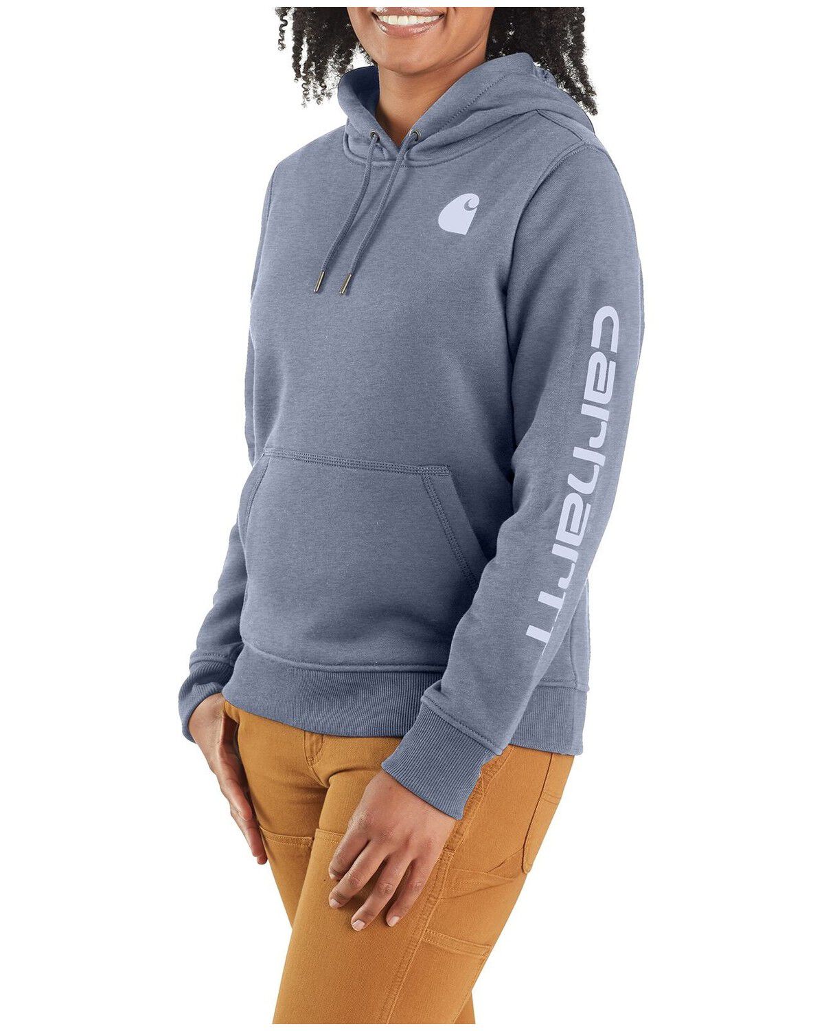 Women's Carhartt Relaxed Fit Midweight Logo Sleeve Graphic Hoodie