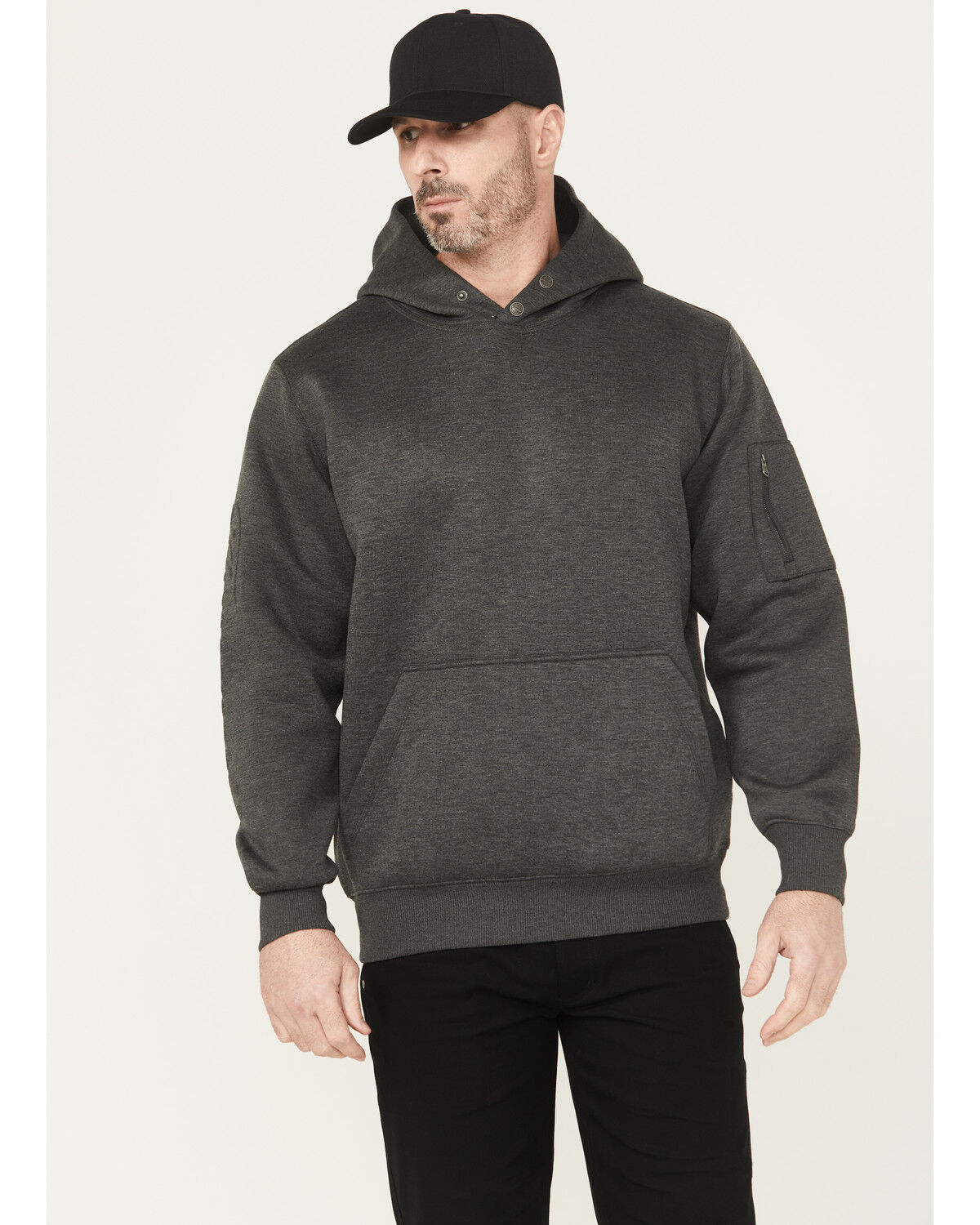 Men's Thorogood Snap Neck Hooded Sweatshirt