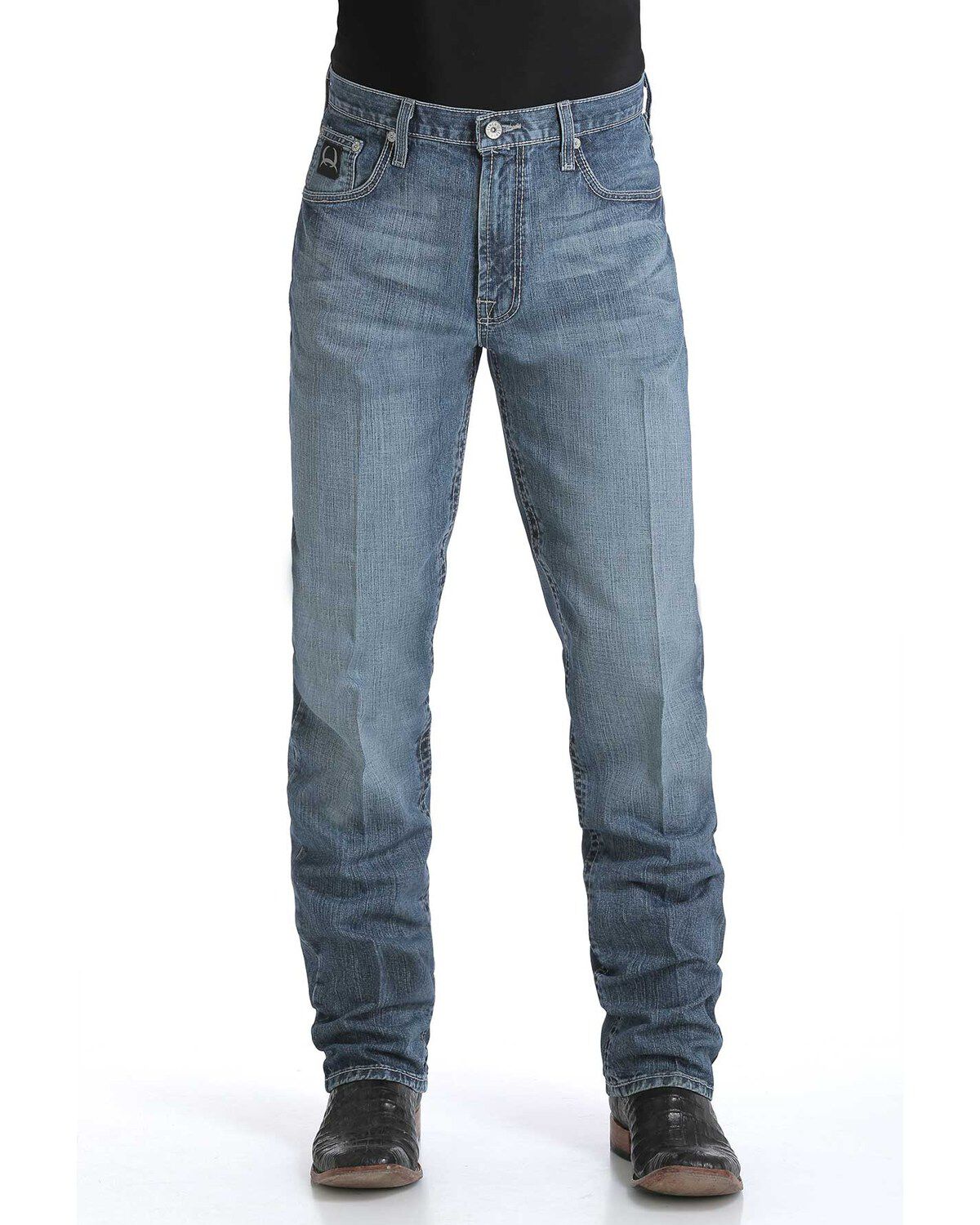Men's Cinch Black Label 2.0 Medium Wash Loose Fit Tapered Denim Jeans