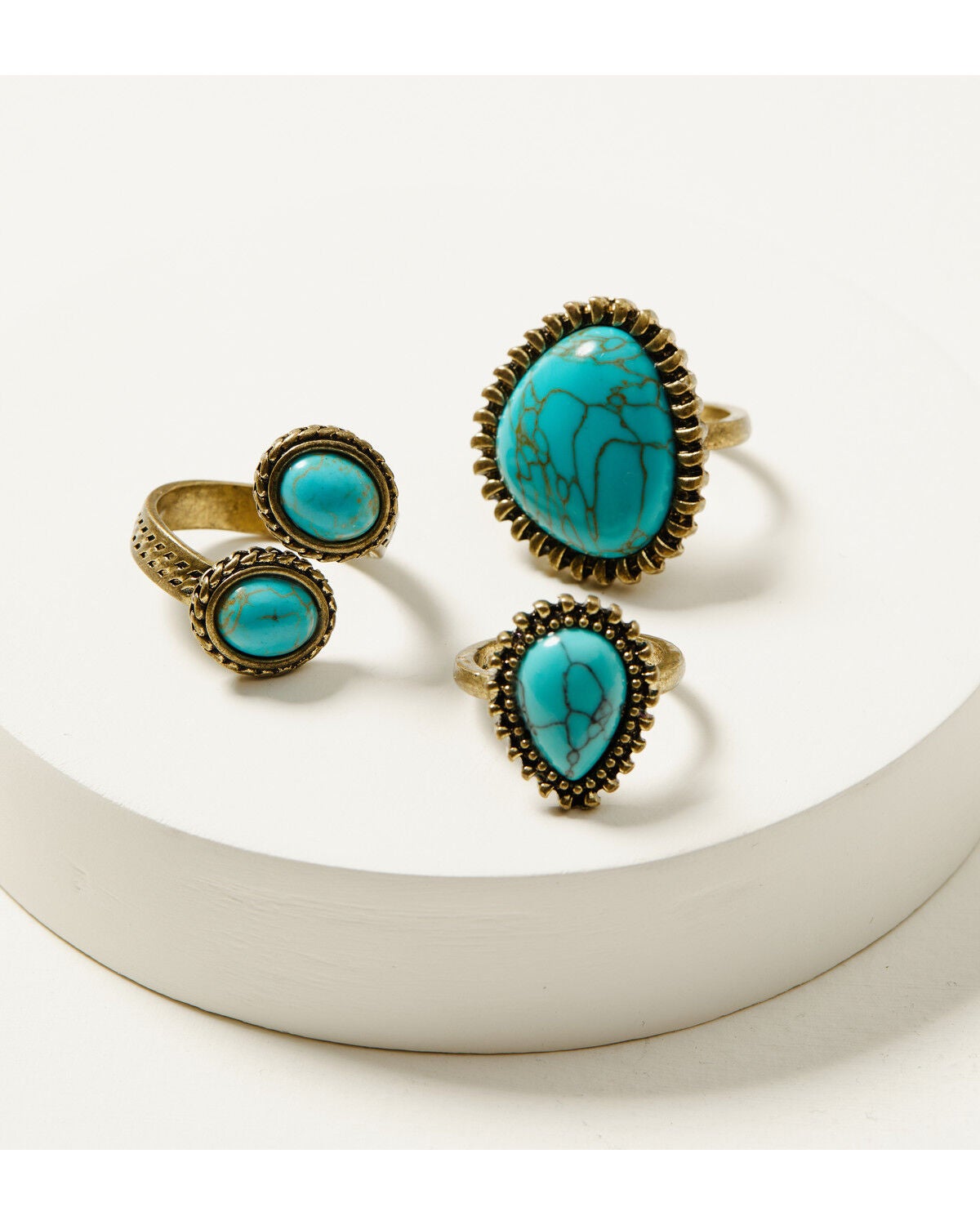 Women's Shyanne Free Form Ring Set - 3 Piece