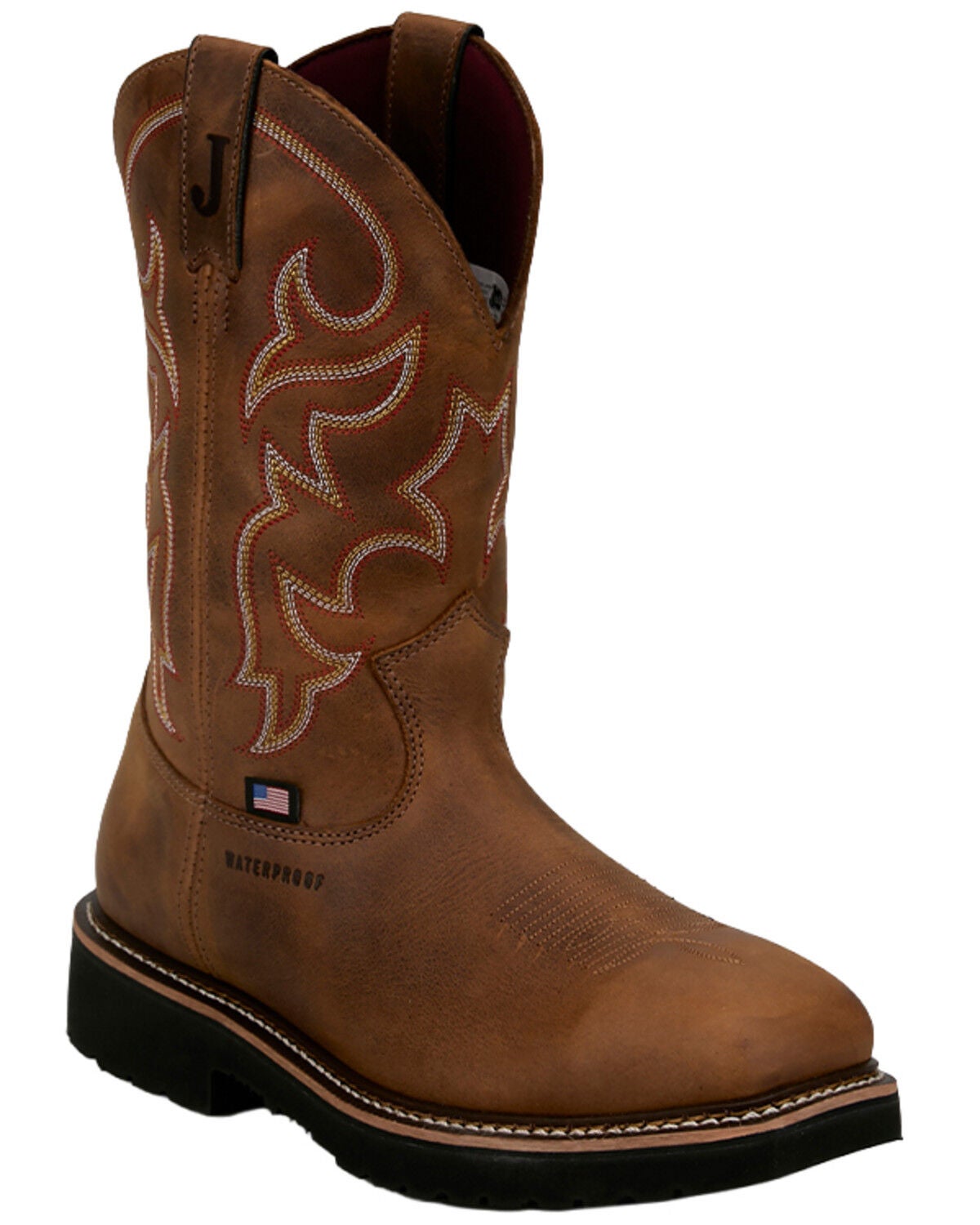 Men's Justin Homeland Waterproof Work Boots - Steel Toe