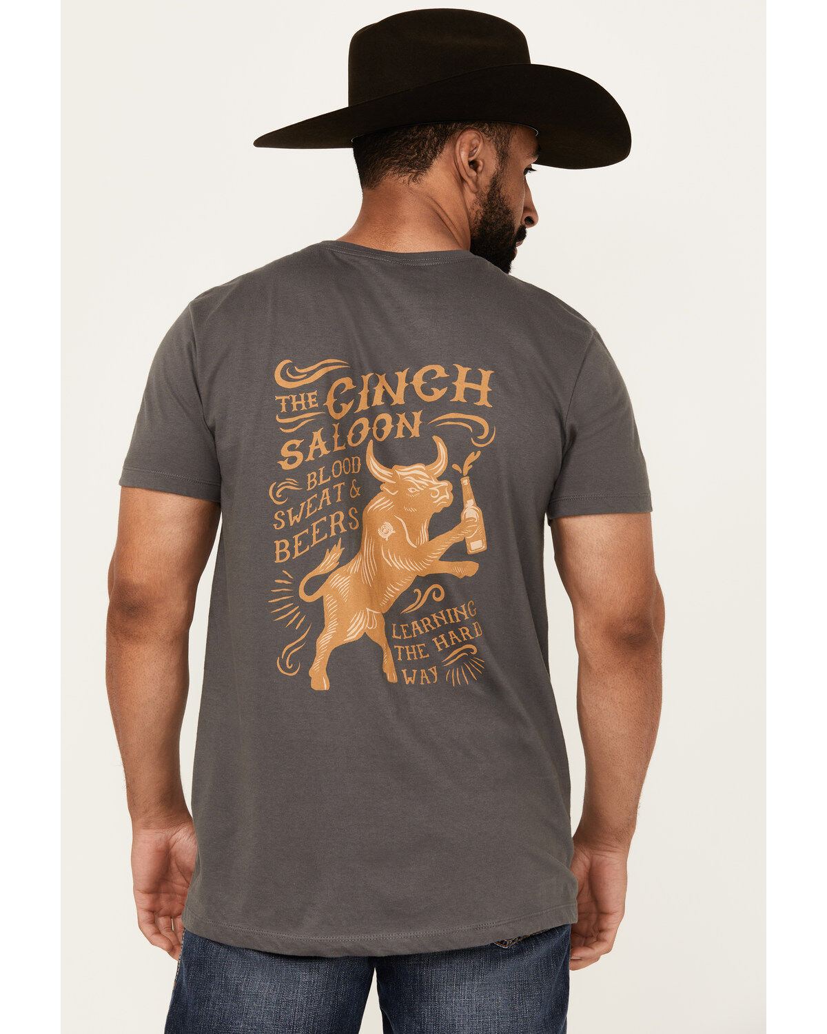 Men's Cinch Boot Barn Exclusive Salon Bronco Short Sleeve Graphic T-Sh