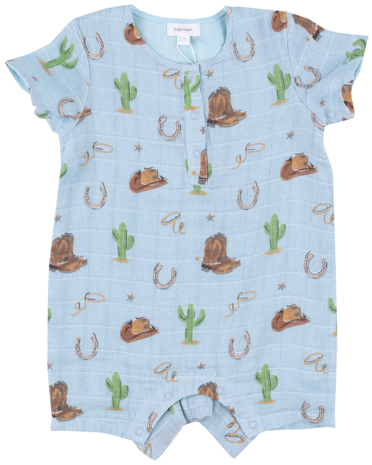 Boys' Angel Dear Infant Desert Print Short Sleeve Onesie