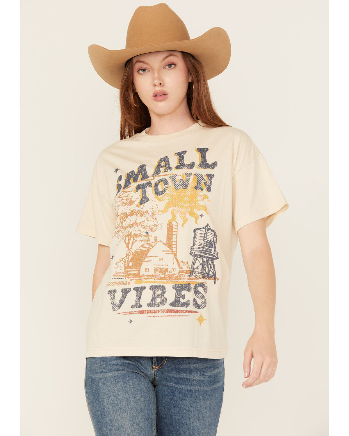 Women's Cleo + Wolf Oversized Short Sleeve Graphic Tee