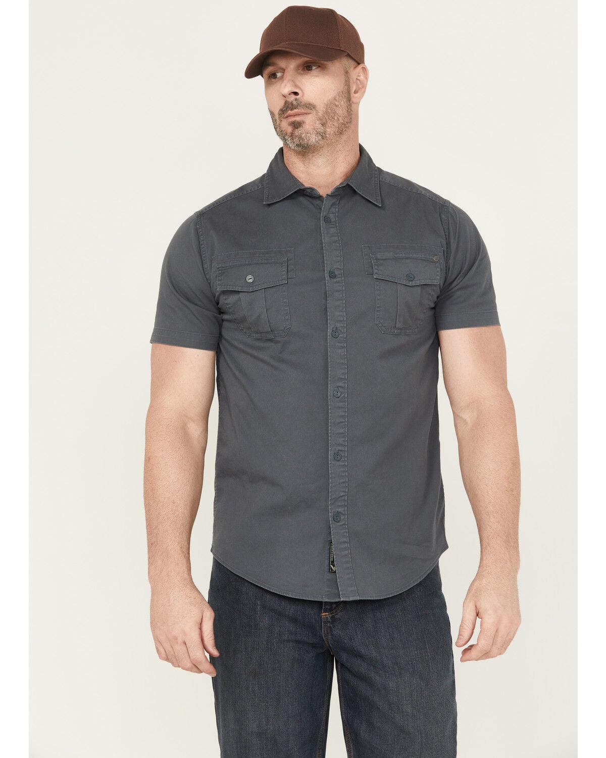 Men's Thorogood Stretch Utility Short Sleeve Button-Down Work Shirt