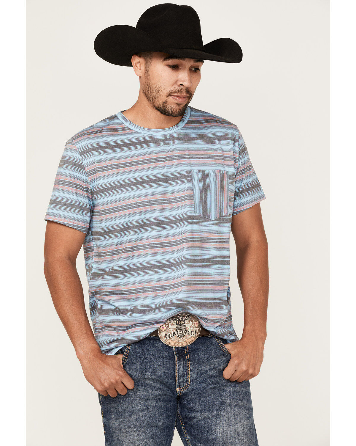 Men's Dale Brisby Rock & Roll Denim Stripe T-Shirt