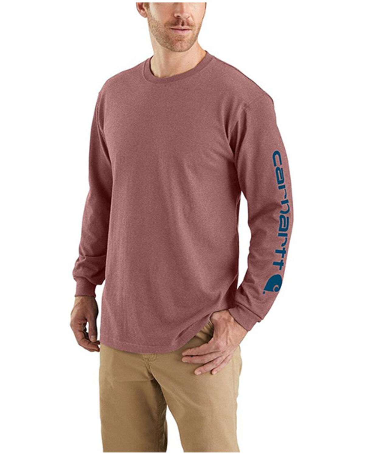 Men's Carhartt Loose Fit Heavyweight Long Sleeve Pocket Graphic T-Shir
