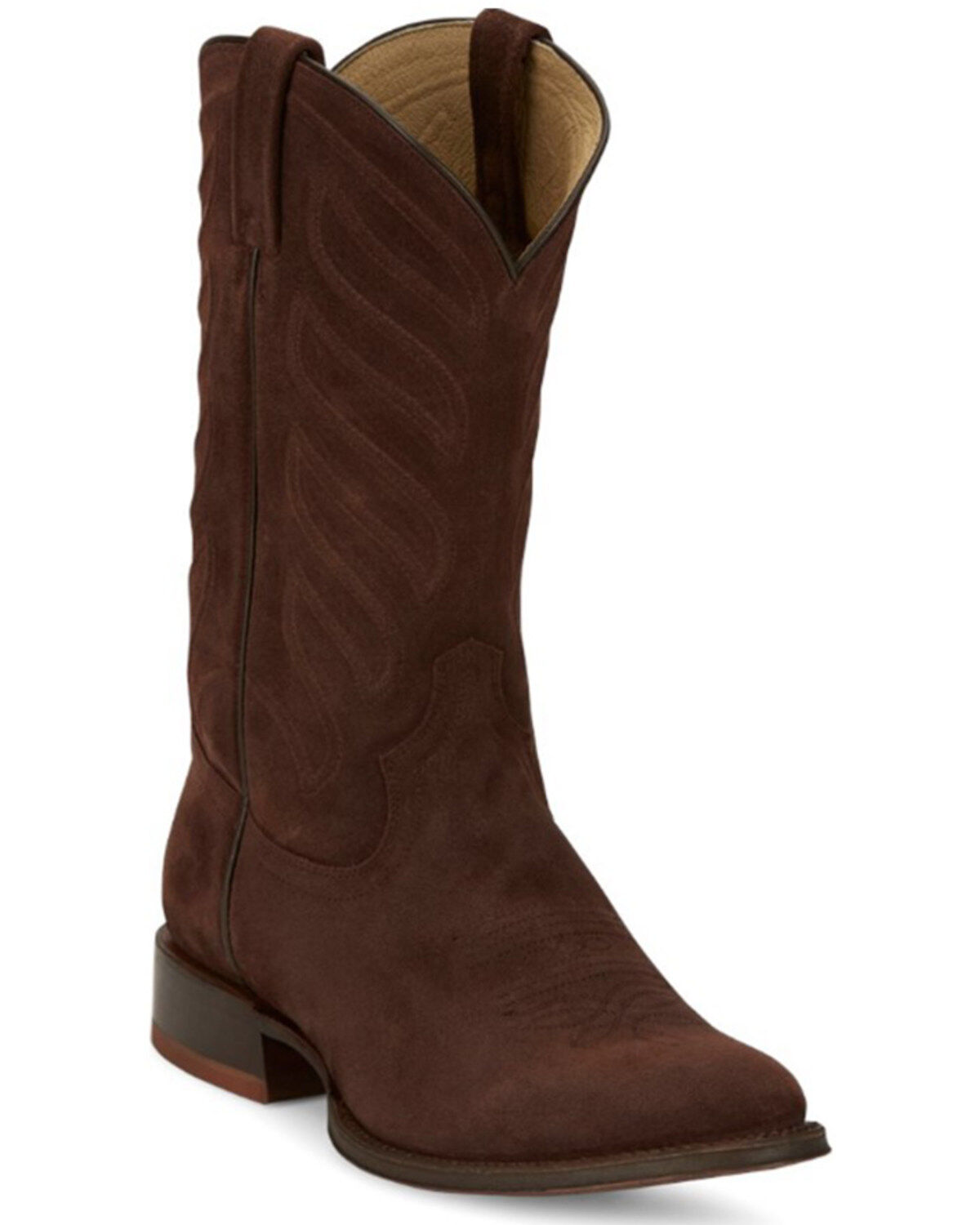 Men's Tony Lama Lenado Suede Western Boots - Round Toe
