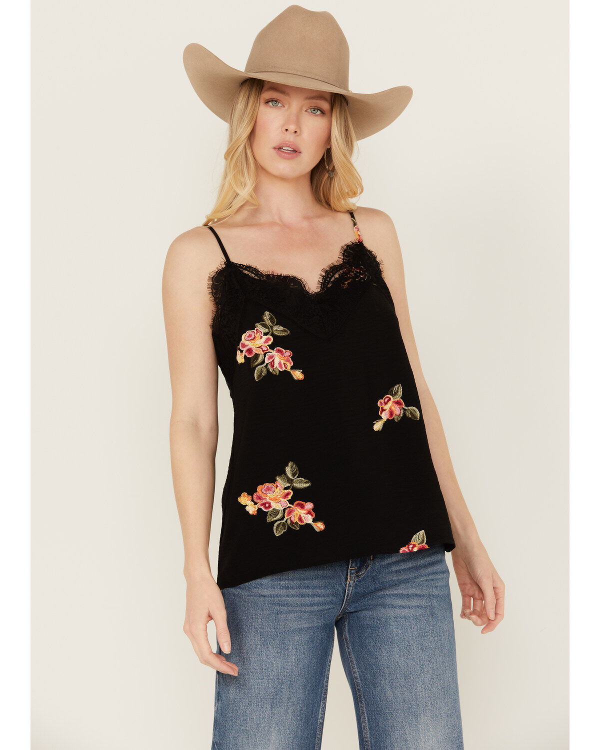 Women's Wild Moss Embroidered Cami