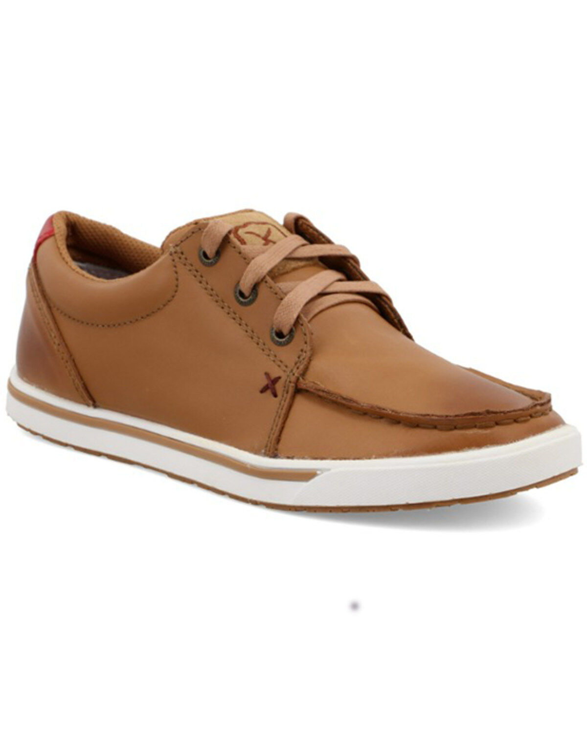 Women's Twisted X Burnished Leather Lace-Up Shoes - Moc Toe