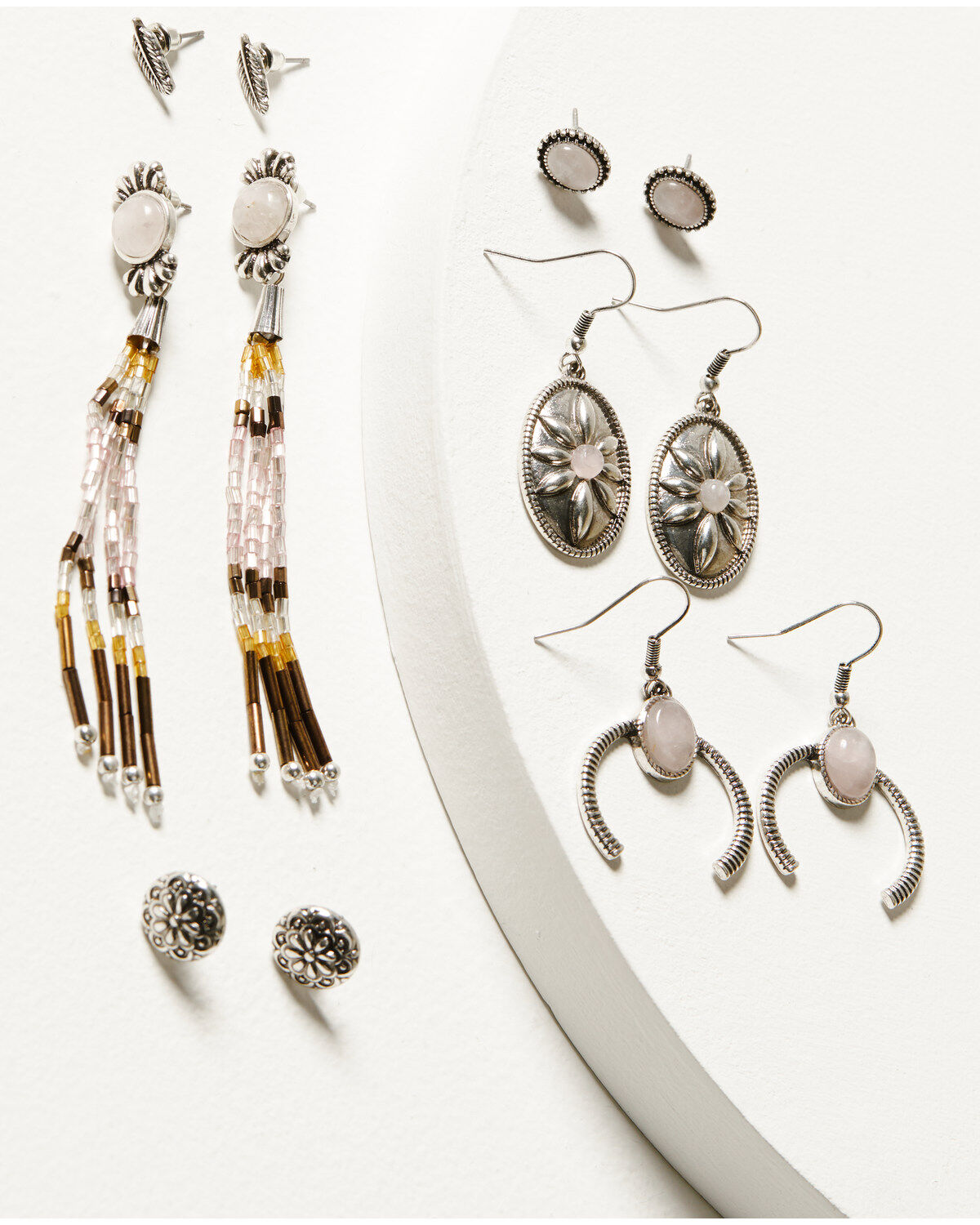 Women's Shyanne Moonbeam Fringe Earring Set - 6 Piece