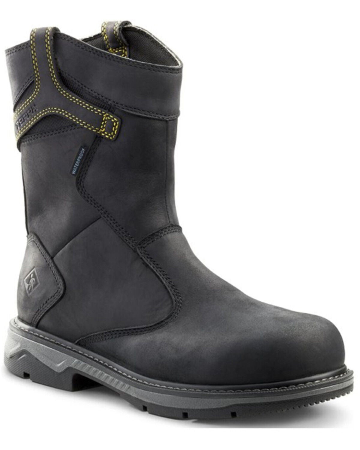 Men's Kodiak 8" Patton Wellington Waterproof Work Boots - Aluminum Toe