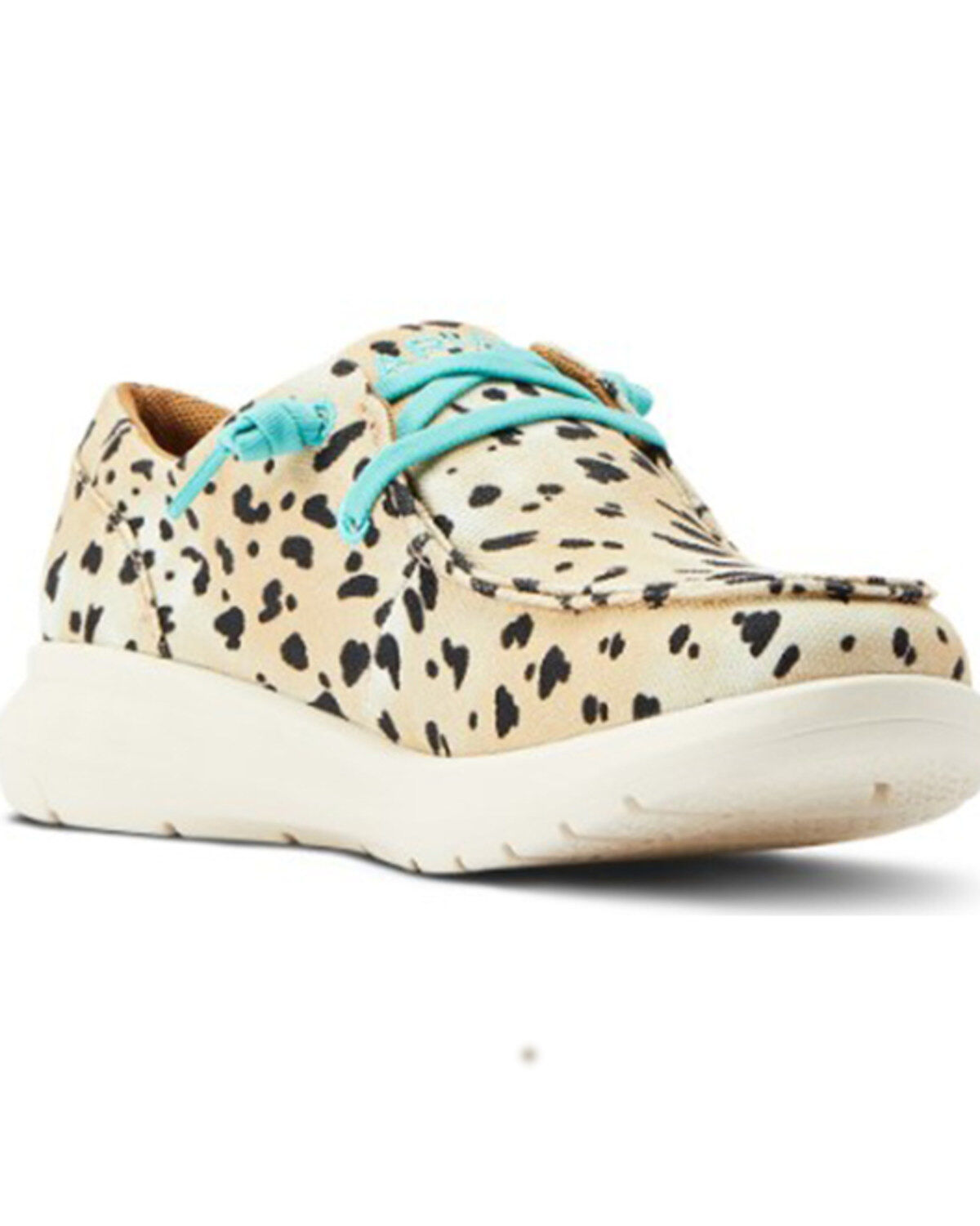Women's Ariat Hilo Animal Print Casual Lace-Up Shoes - Moc Toe