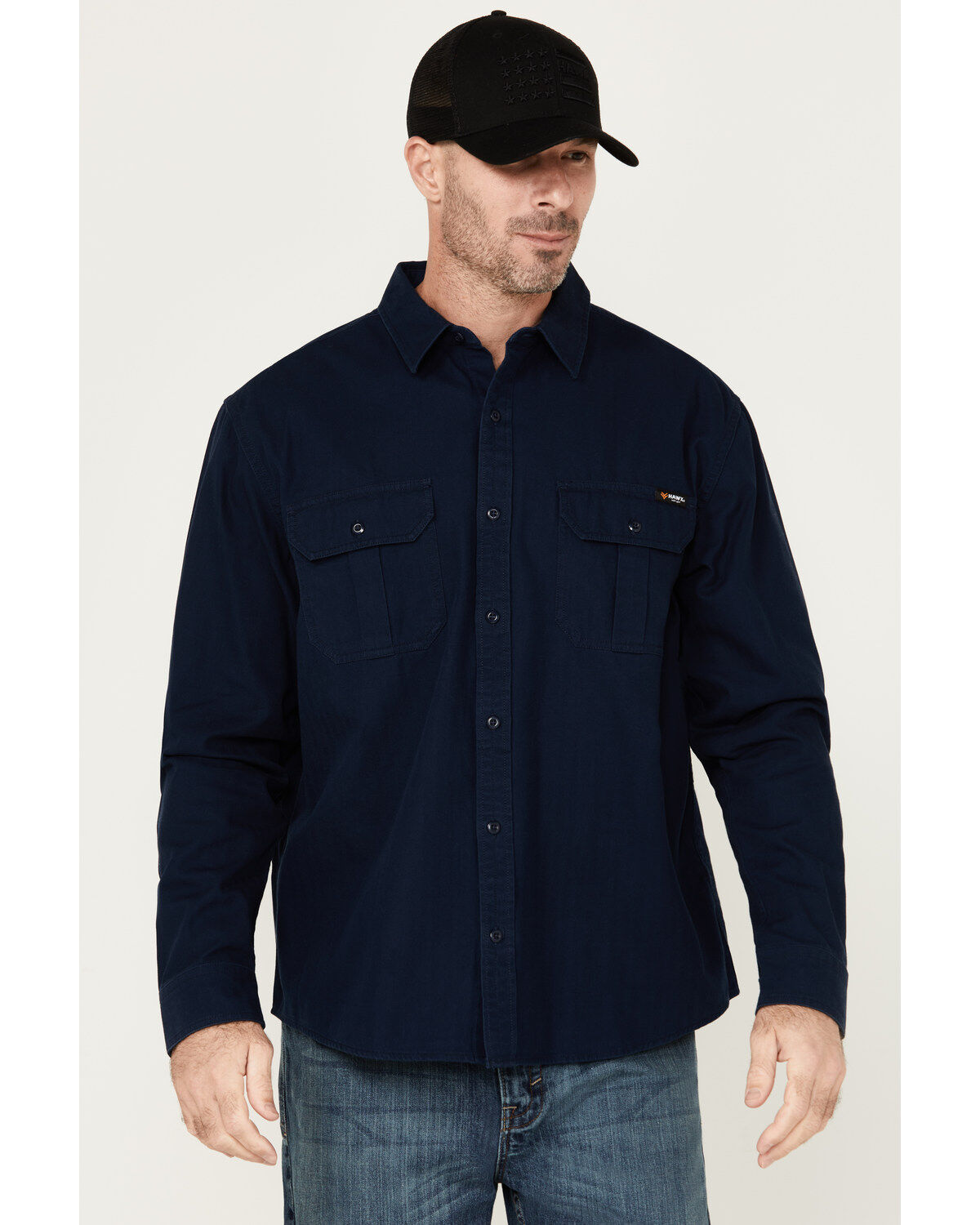 Men's Hawx Long Sleeve Button-Down Work Shirt
