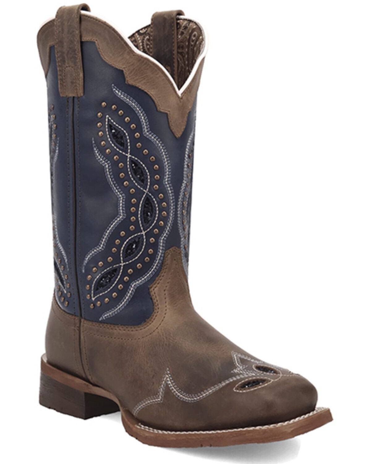 Women's Laredo Dragon Fly Embellished Western Boots - Broad Square Toe