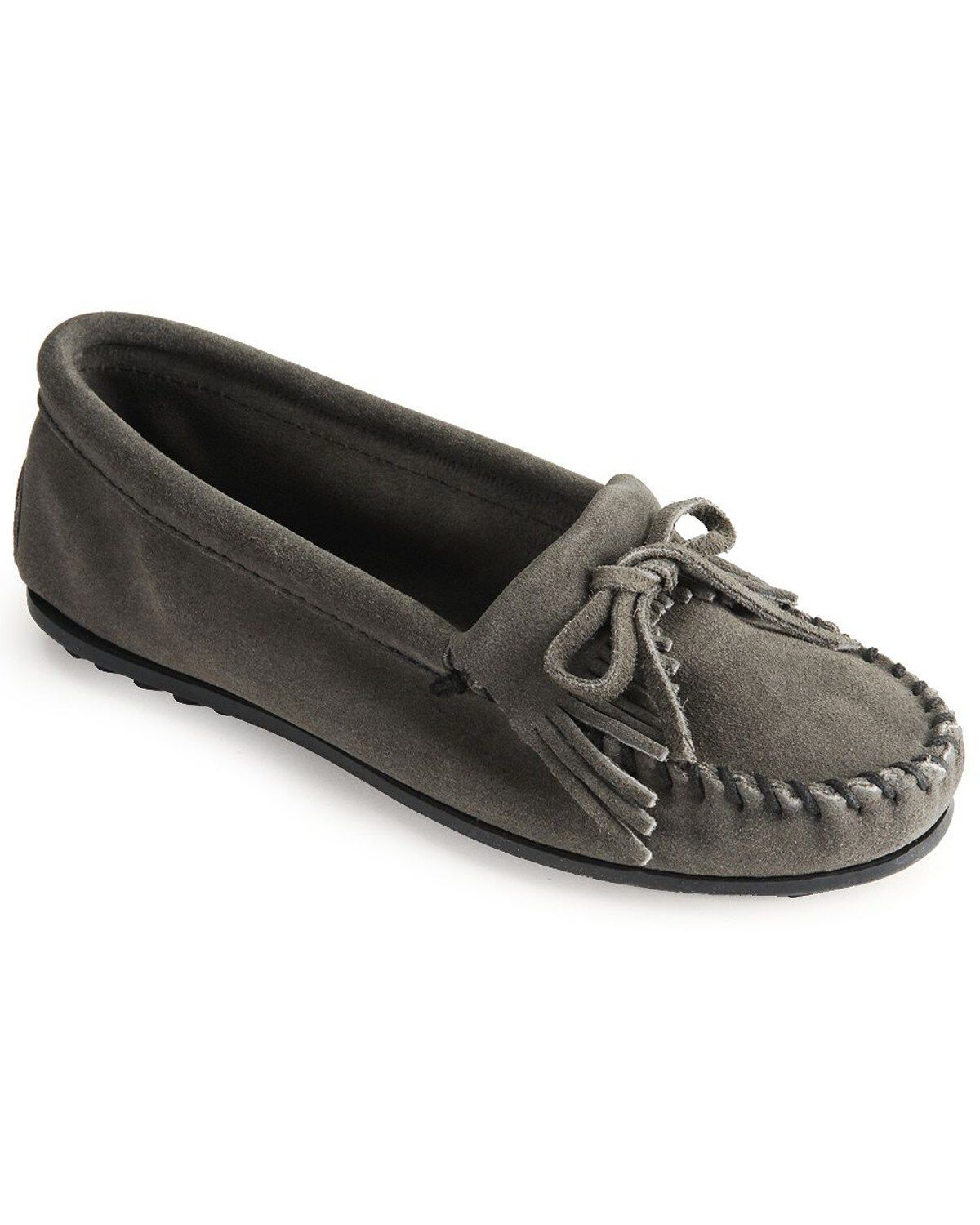 Women's Minnetonka Suede Kilty Moccasins