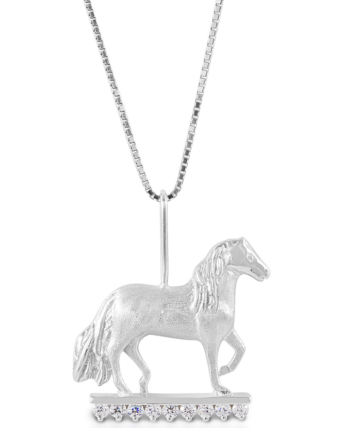 Women's Kelly Herd Clear Stone Paso Fino Pendant Necklace