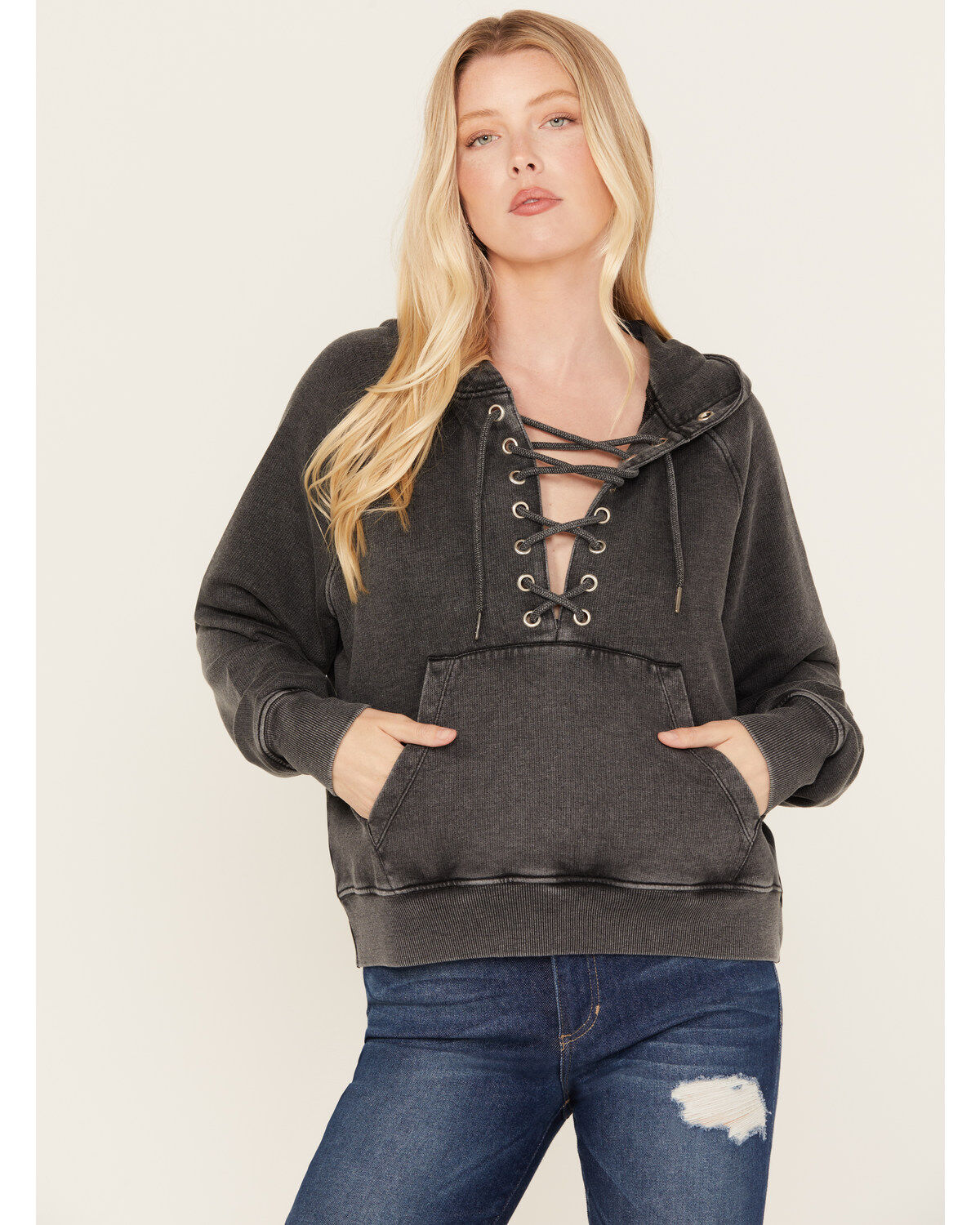 Women's Idyllwind Blanche Studded Tie Front Hoodie