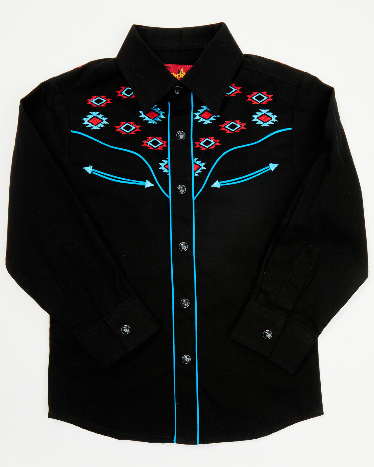 Boys' Avalon Embroidered Long Sleeve Snap Western Shirt