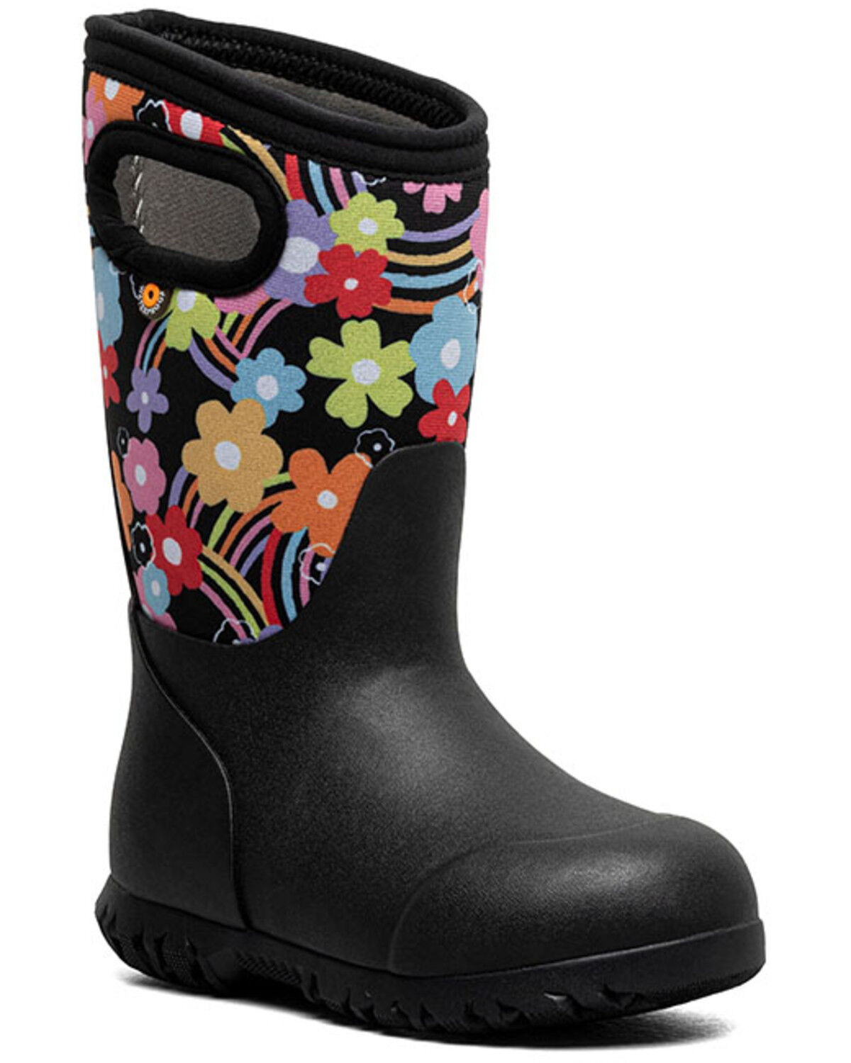Girls' Bogs York Groovy Rainbow Waterproof Boots - Round Toe