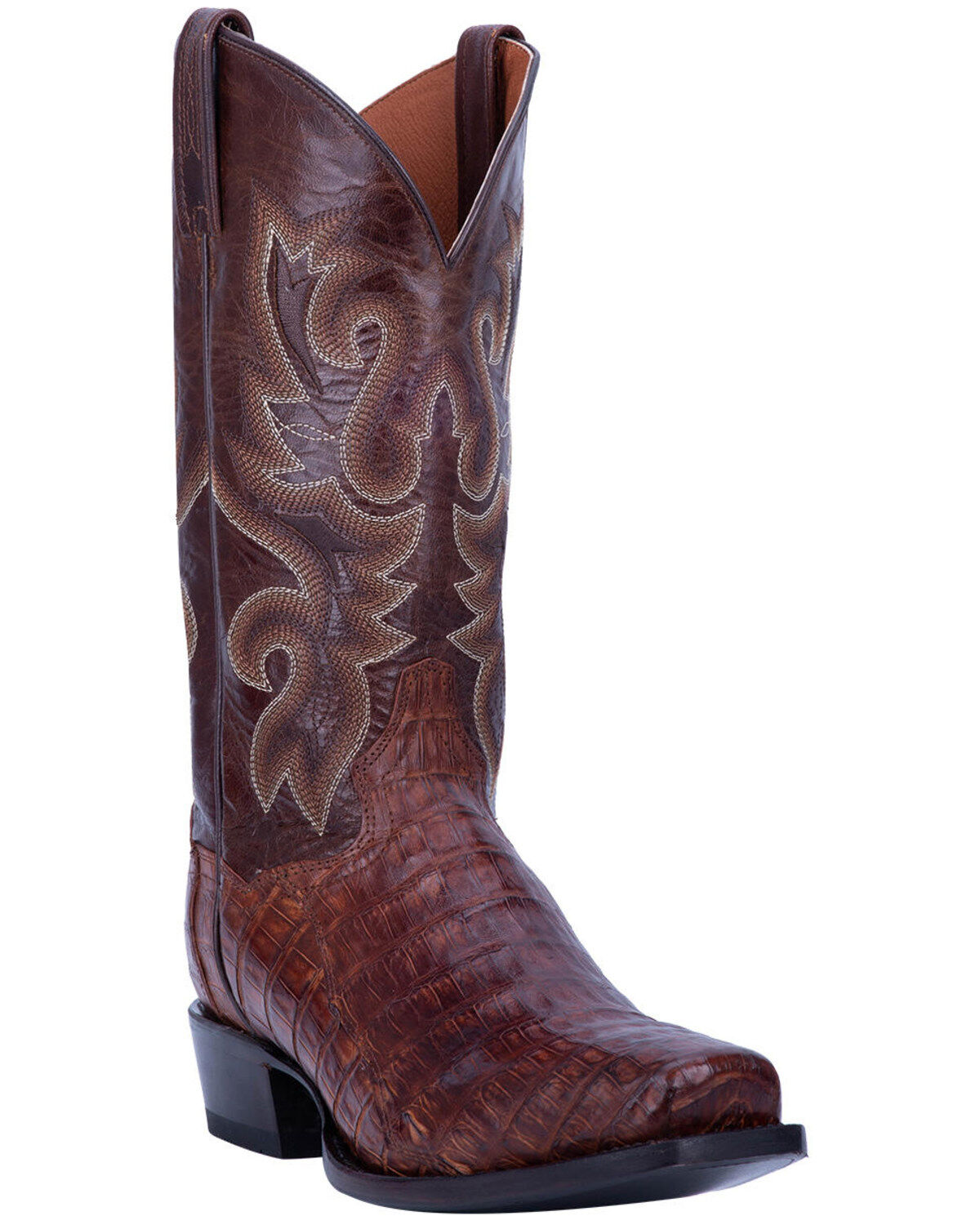 Men's Dan Post Bayou Exotic Caiman Western Boots - Square Toe