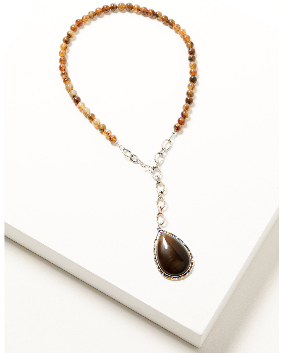 Women's Shyanne Heritage Valley Brown Agate Pendant Necklace